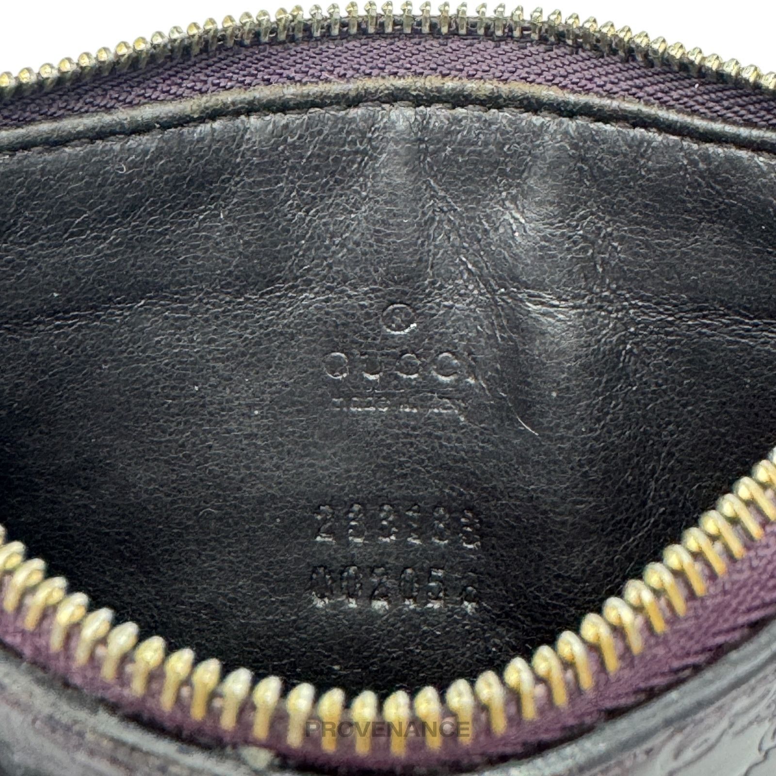 Gucci 🔴 Gucci Key Pouch Cles - GG MicroGuccissima Patent Purple Size ONE SIZE - 6 Thumbnail