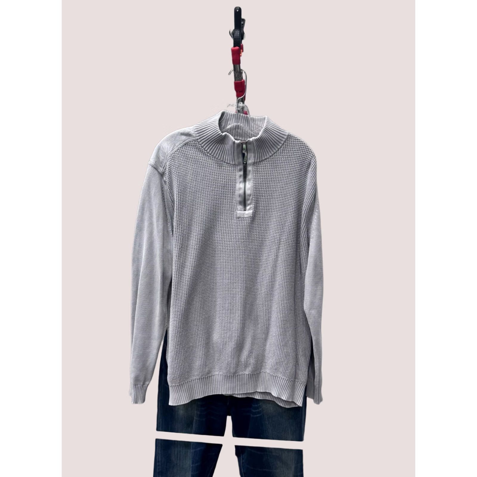 Tommy Bahama MINT Tommy Bahama Gray Knit Zip SWEATER 2XL XXL Shirt Mens Knit Zip Cardigan Multicolor 90s Size US XXL / EU 58 / 5 - 1 Thumbnail