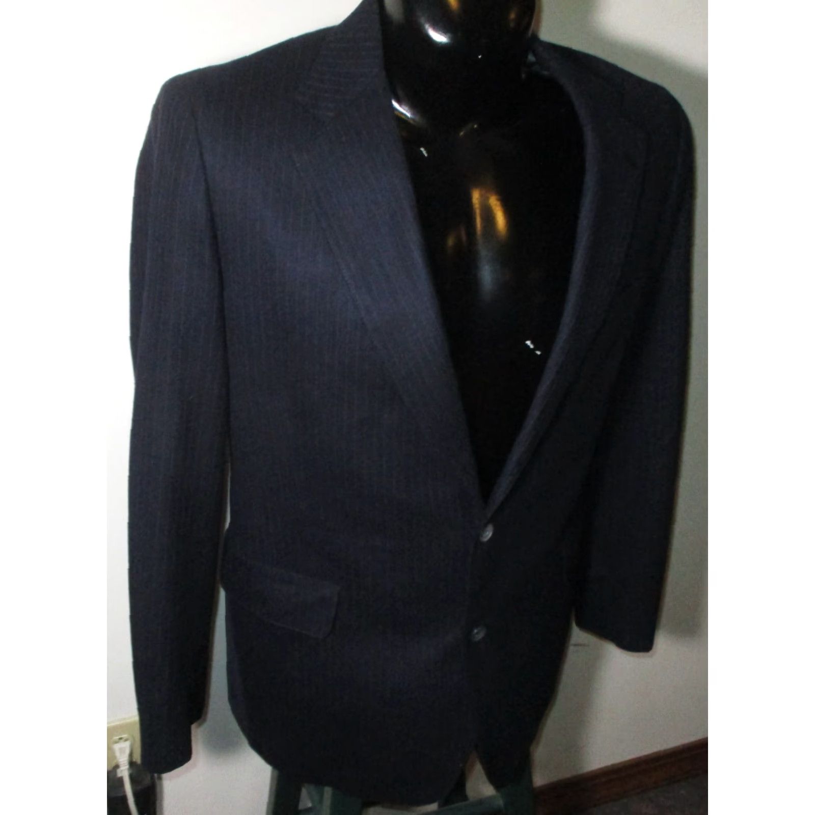 Vintage VINTAGE NAPPS Blue 2 Piece Suit Wool Wool 40R 35W 31L Men’s Size 40R - 4 Thumbnail