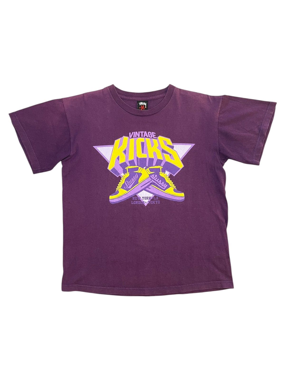 Stussy Vintage Kicks Stussy Tshirt Medium Size US M / EU 48-50 / 2 - 1 Thumbnail