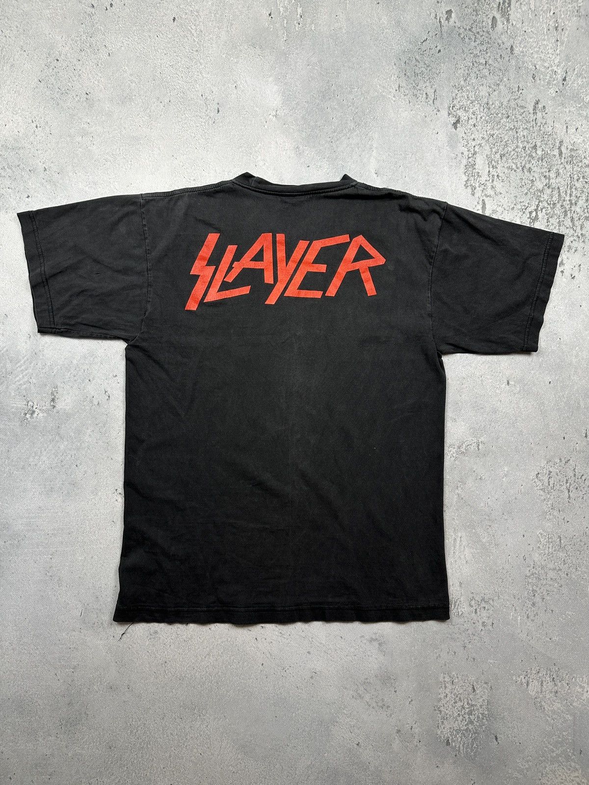 Slayer Vintage Slayer 90s T-Shirt Skeleton Pentagram Graphic Rare Size US M / EU 48-50 / 2 - 2 Thumbnail