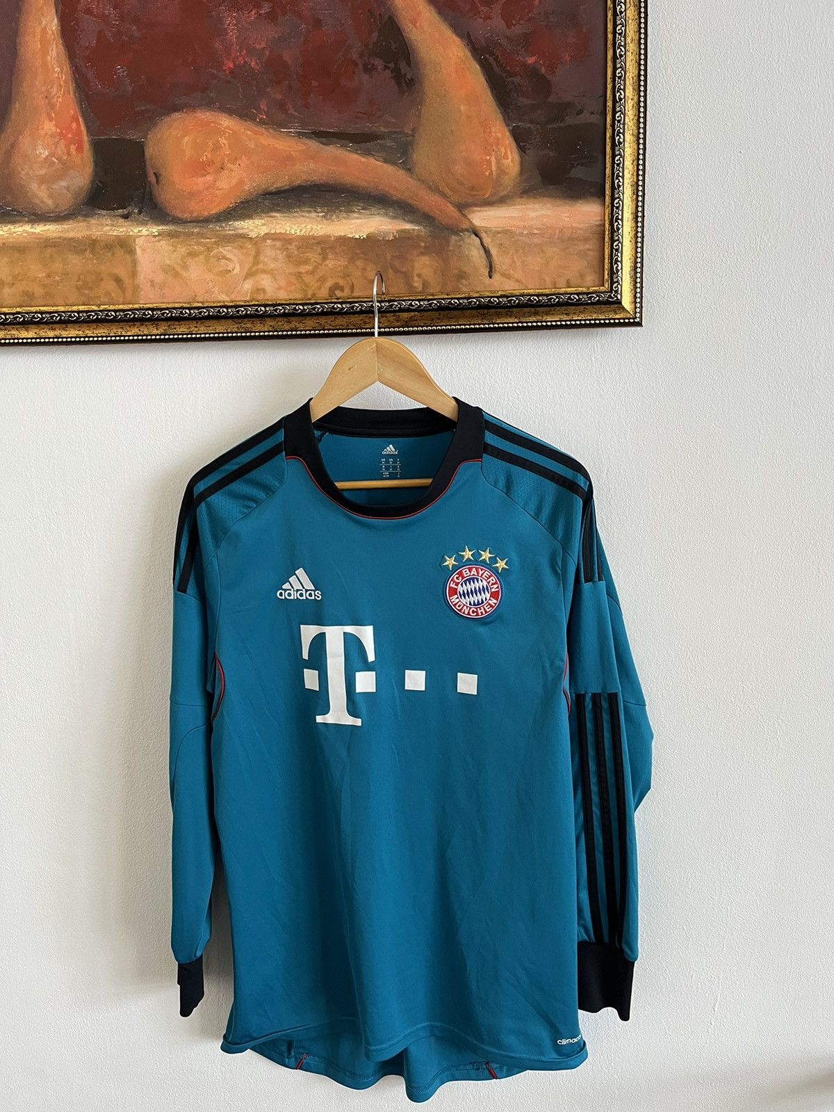 Adidas BAYERN MÜNICH 2013 2014 GOALKEEPER SOCCER JERSEY ADIDAS Size US M / EU 48-50 / 2 - 1 Thumbnail