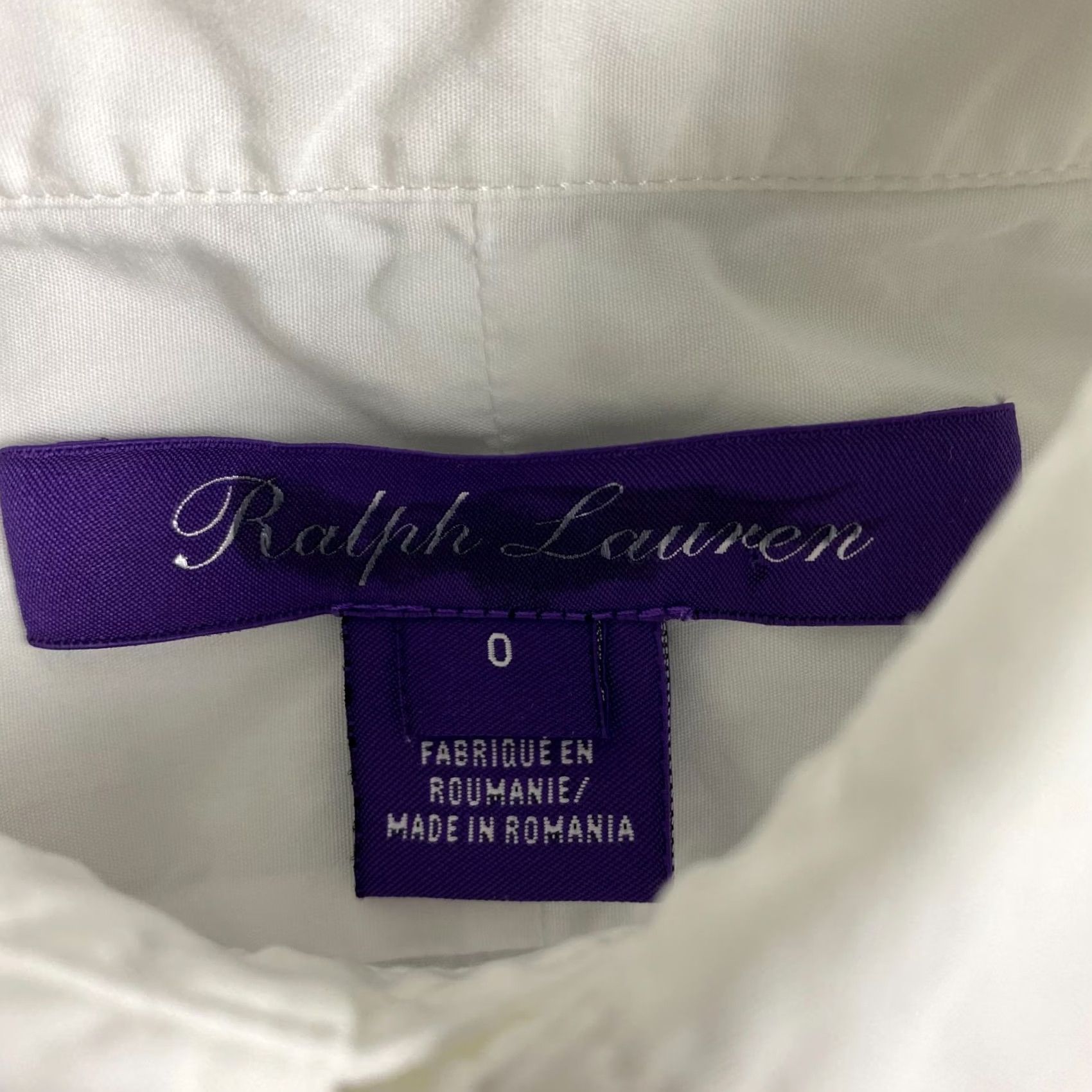 Ralph Lauren Purple Label Ralph Lauren Purple Label Blouse 0 White adrien shirt relaxed Button broadcloth Size XS / US 0-2 / IT 36-38 - 2 Thumbnail