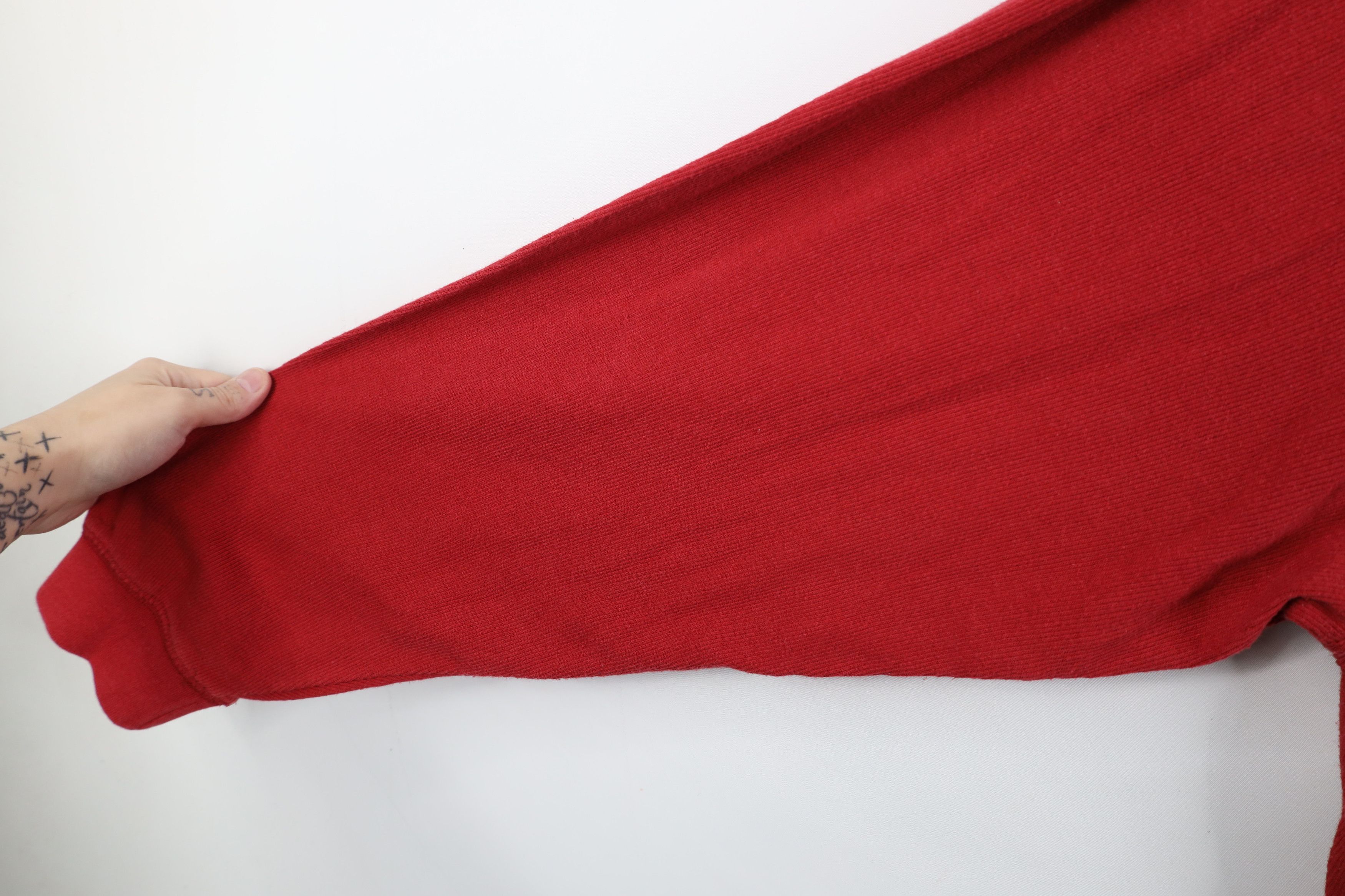 Levi's Vintage 90s Levis Ribbed Knit Long Sleeve Henley T-Shirt Red Size US XL / EU 56 / 4 - 9 Thumbnail