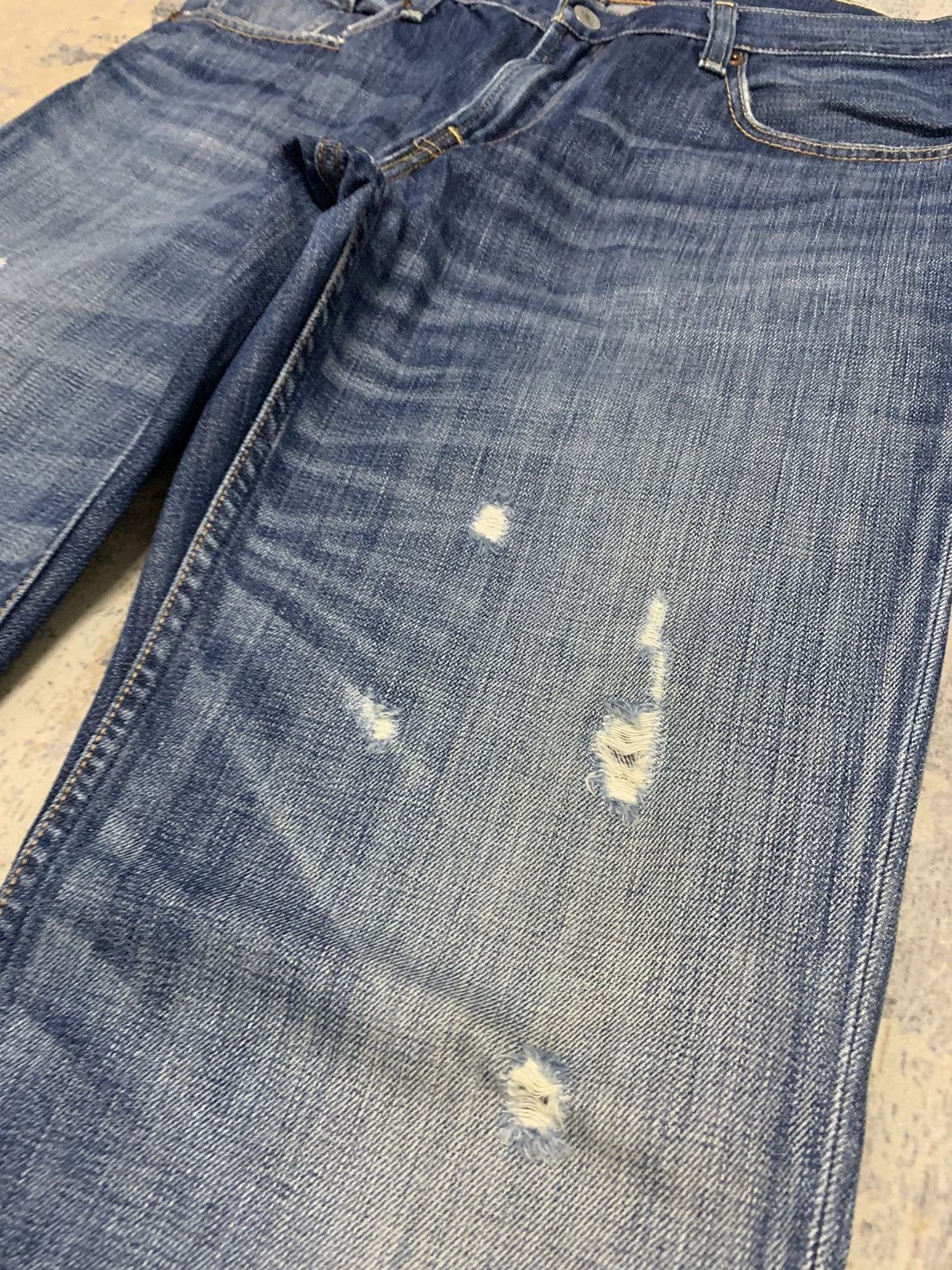 Levi's Vintage Levi's 502 Distressed Straight Jeans Size US 33 - 7 Thumbnail