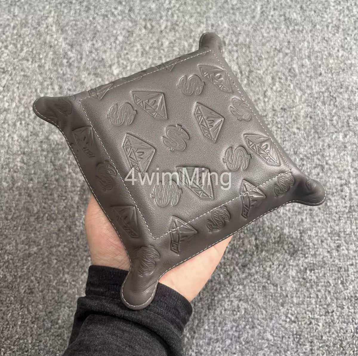 Billionaire Boys Club BBC EU Diamond & Dollar Debossed Leather Coin Tray Size ONE SIZE - 4 Thumbnail