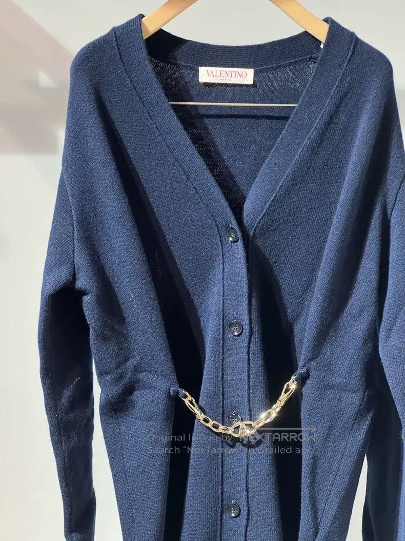 Valentino Valentino Navy wool coat Size S / US 4 / IT 40 - 4 Thumbnail