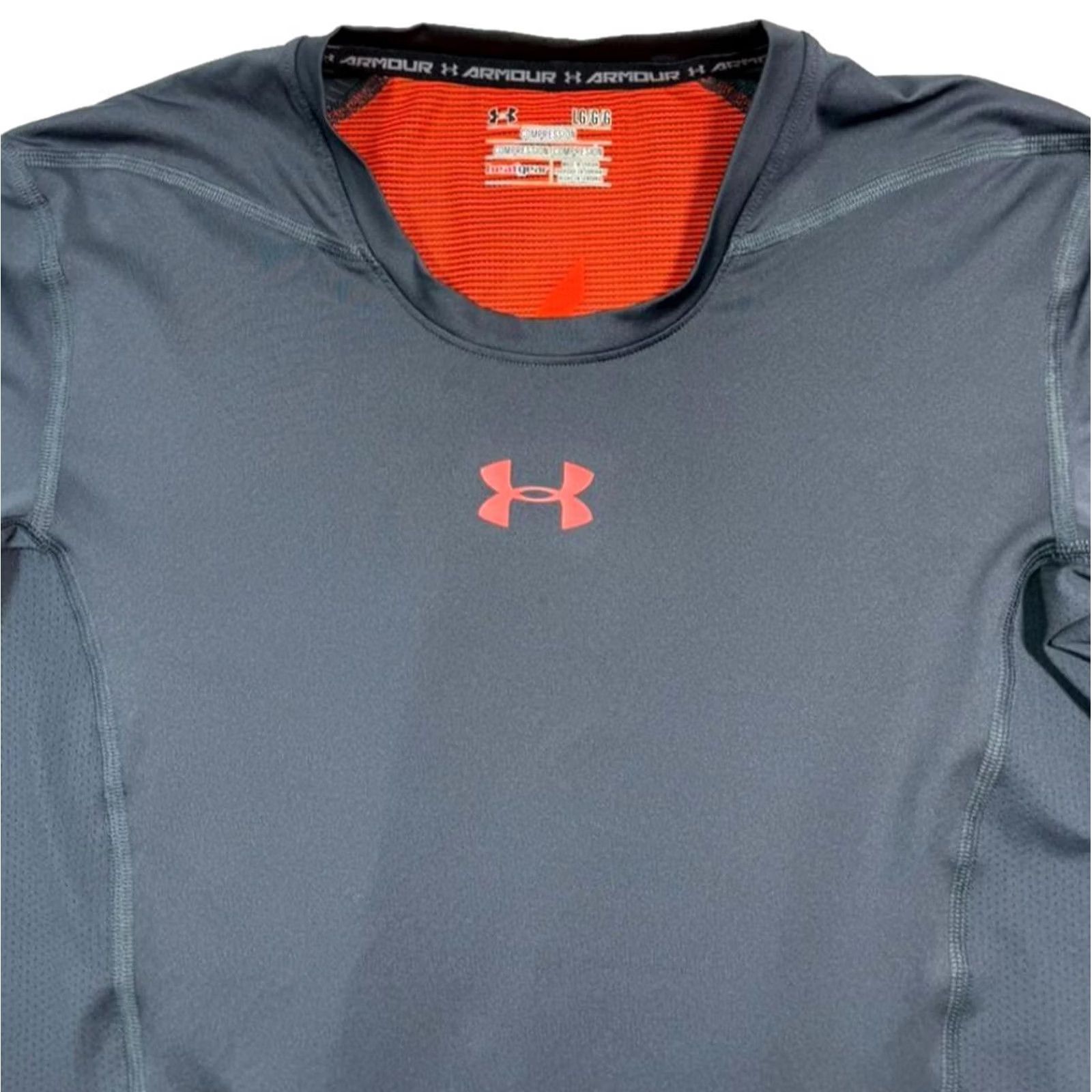 Under Armour Under Armour Gray Compression Shirt Men L HeatGear Short Sleeve Top Size US L / EU 52-54 / 3 - 4 Thumbnail