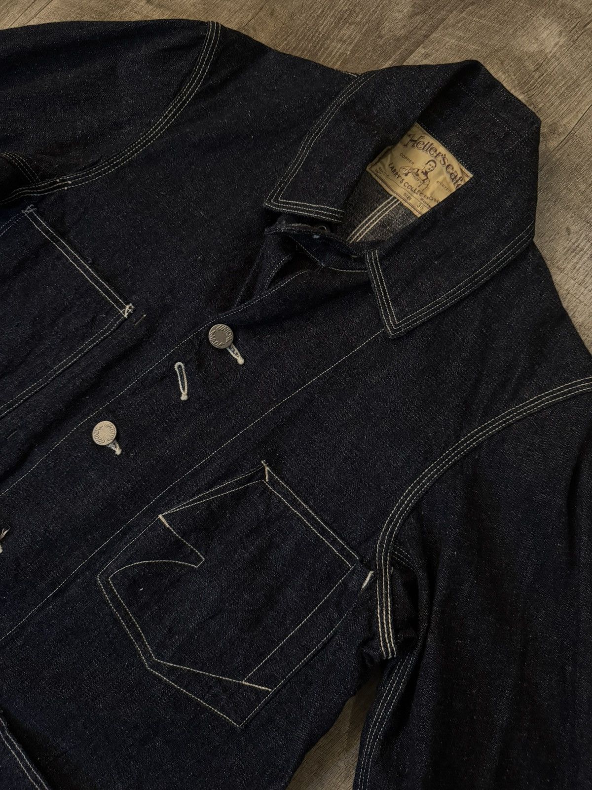 Heller's Cafe Heller’s Cafe x Warehouse & Co. Indigo Denim Chore Jacket Size US S / EU 44-46 / 1 - 2 Thumbnail