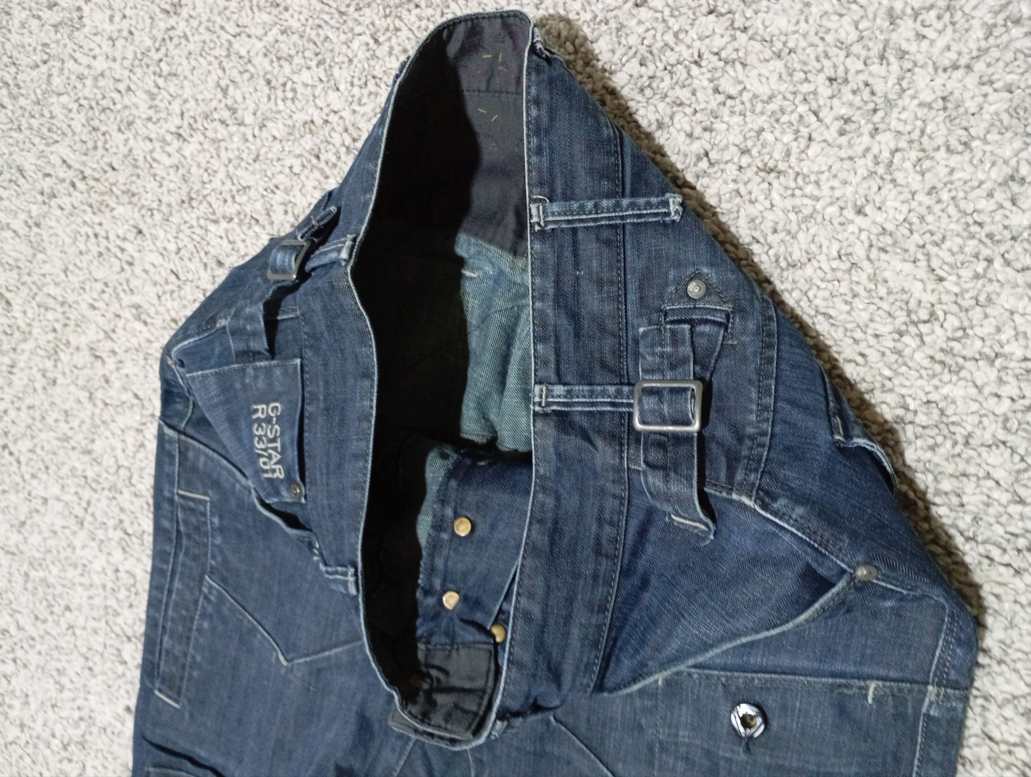G-Star G Star Raw Vintage Mens Denim Pants Double Knee Jeans Size US 31 - 10 Thumbnail