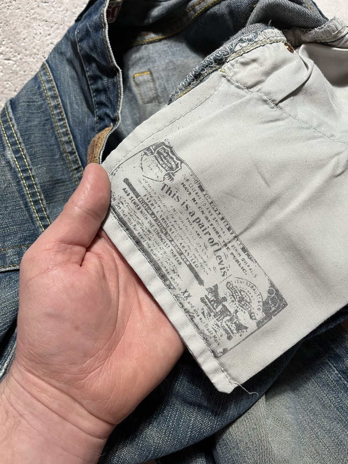 Jean × Levi's × Vintage Levis 501 Vintage 90s USA Distressed Denim Jeans Baggy Size US 36 / EU 52 - 12 Thumbnail