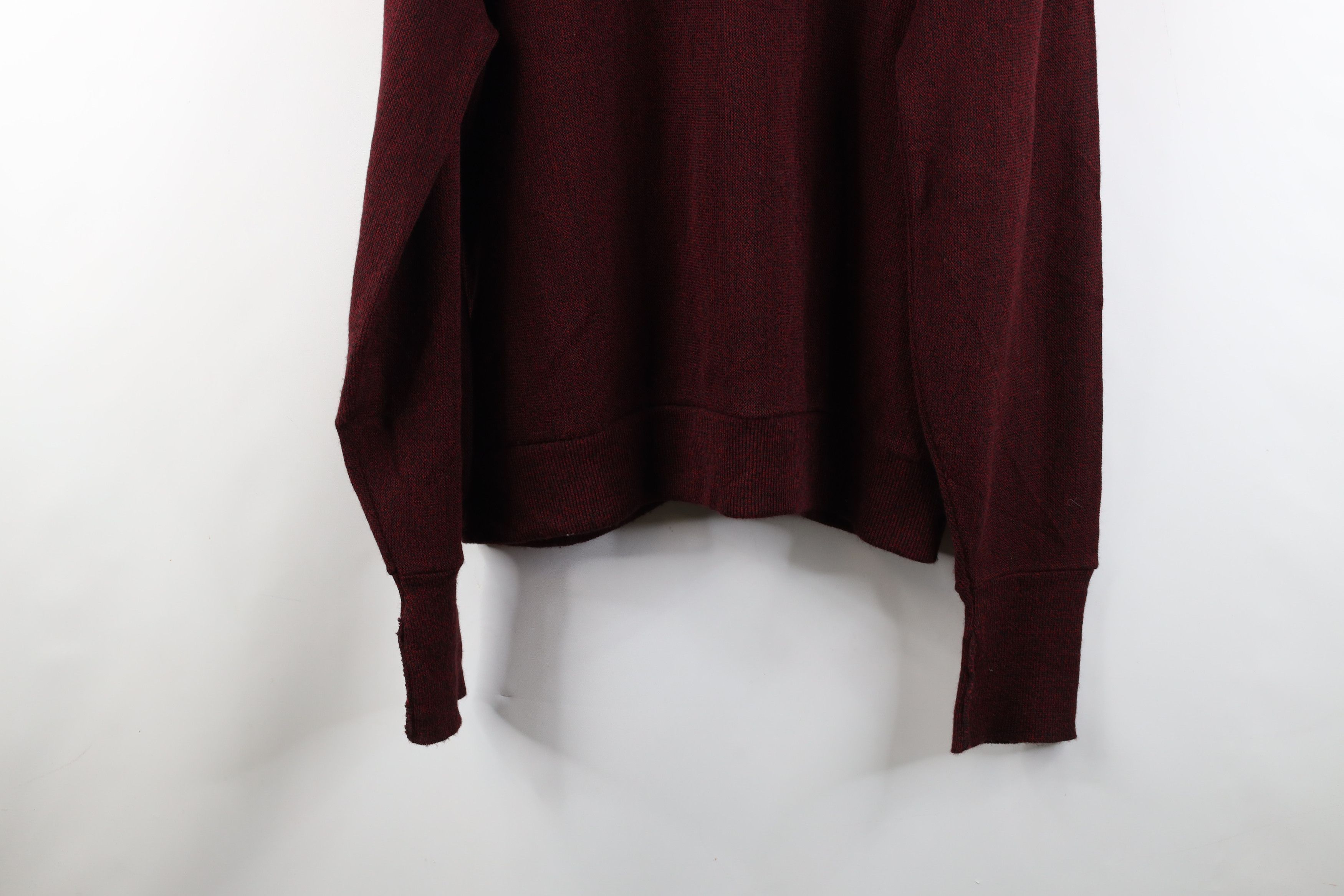 Vintage Vintage 90s Streetwear Cardigan Sweater Heather Red USA Size US XL / EU 56 / 4 - 11 Thumbnail