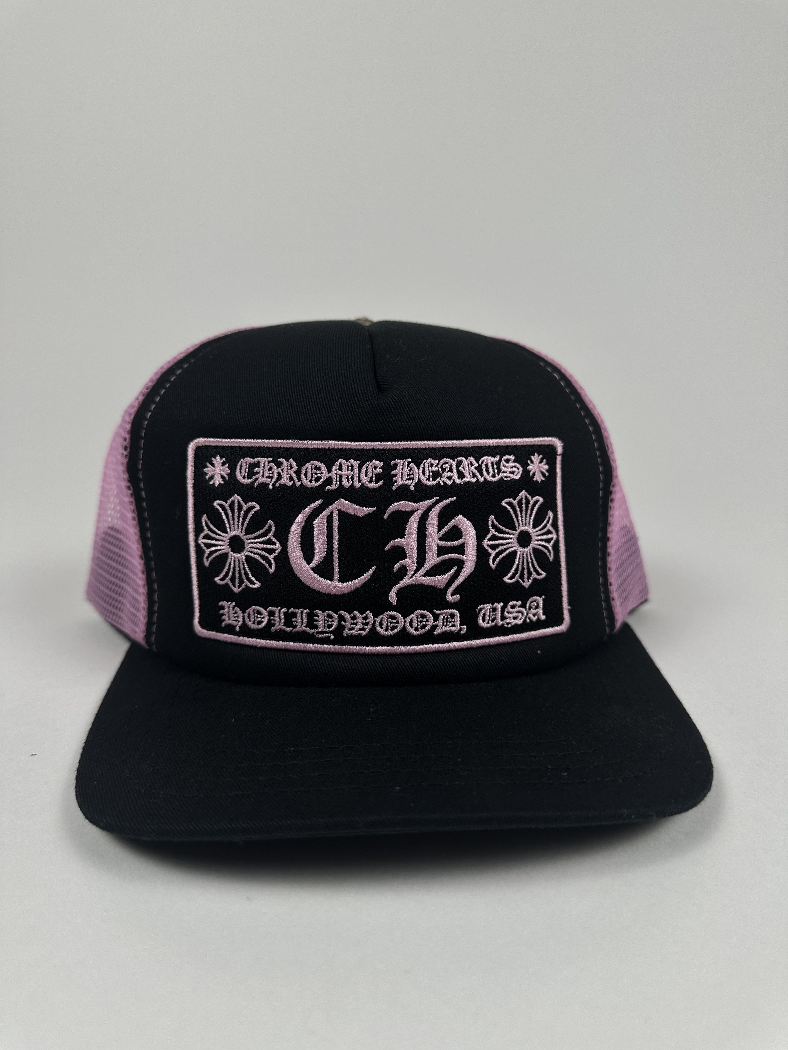 Chrome Hearts Black & Pink CH Trucker Size ONE SIZE - 1 Thumbnail