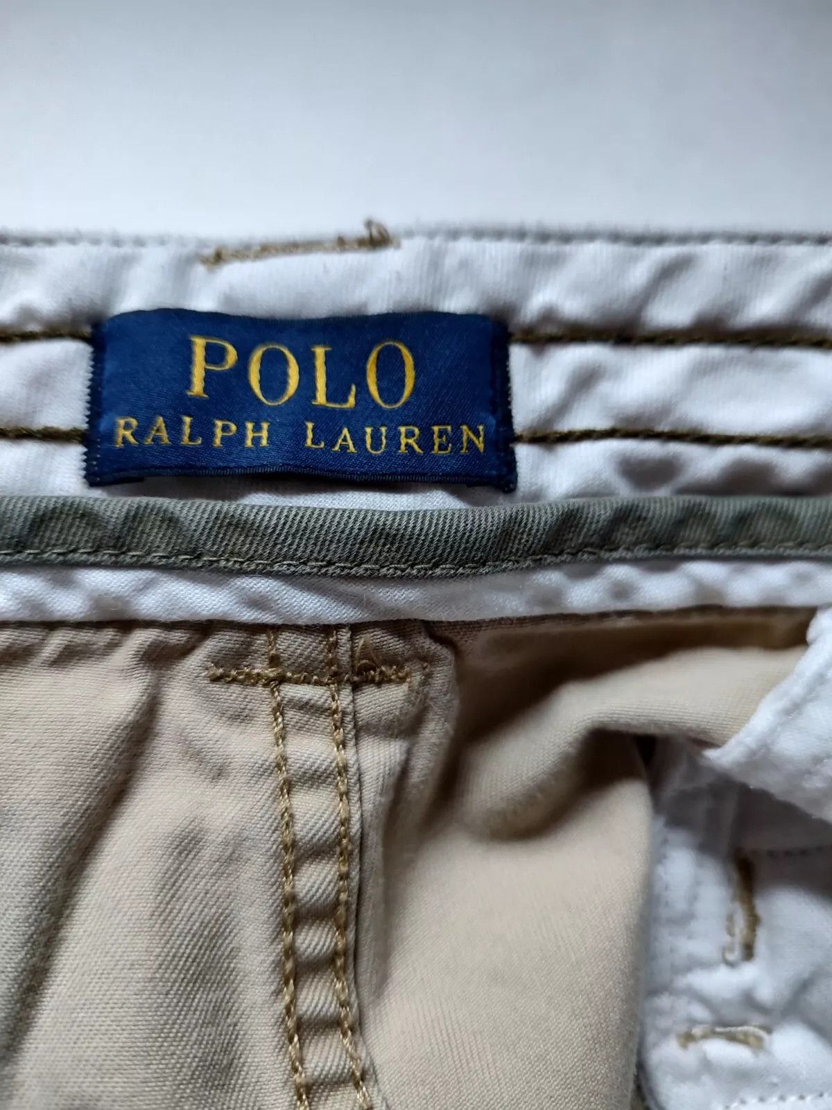 Polo Ralph Lauren Polo Ralph Lauren Classic Twill Cargo Shorts Tan Distressed Size US 38 / EU 54 - 8 Thumbnail