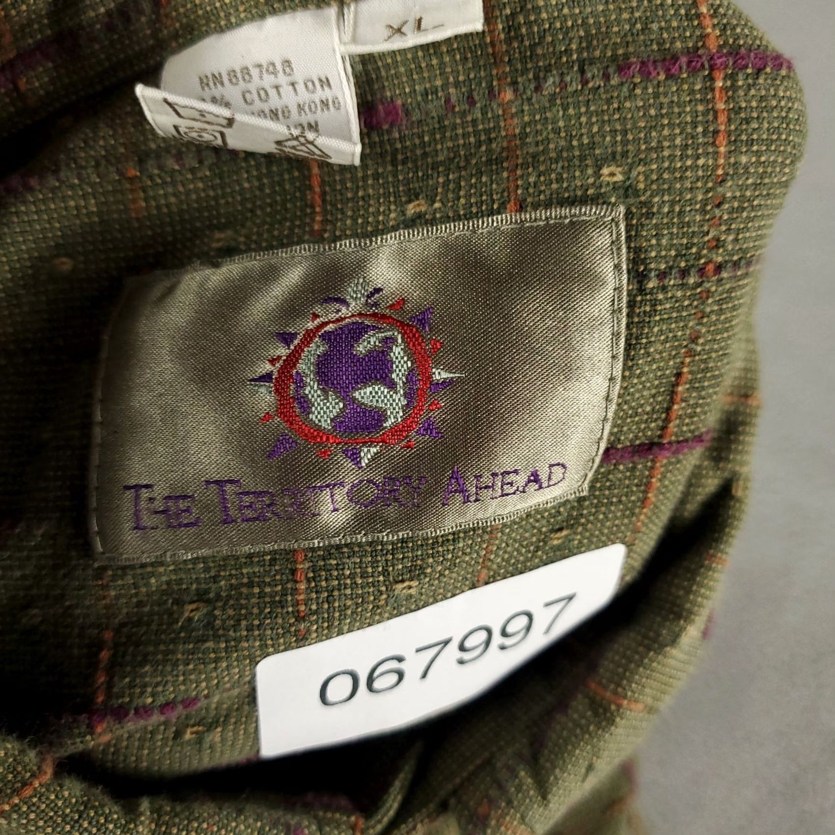 The Territory Ahead Territory Ahead Shirt Mens XL Green Knit Button-Up Long Sleeve Size US XL / EU 56 / 4 - 7 Thumbnail
