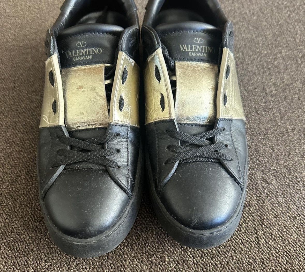 Valentino Valentino open sneaker in calfskin leather Size US 9 / IT 39 - 4 Thumbnail