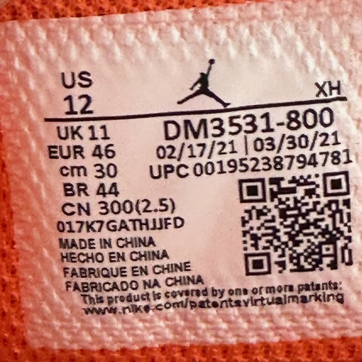 Jordan Brand × Nike Size 12 - Air Jordan 1 SE Mid Electro Orange DM3531-800 Size US 12 / EU 45 - 6 Thumbnail