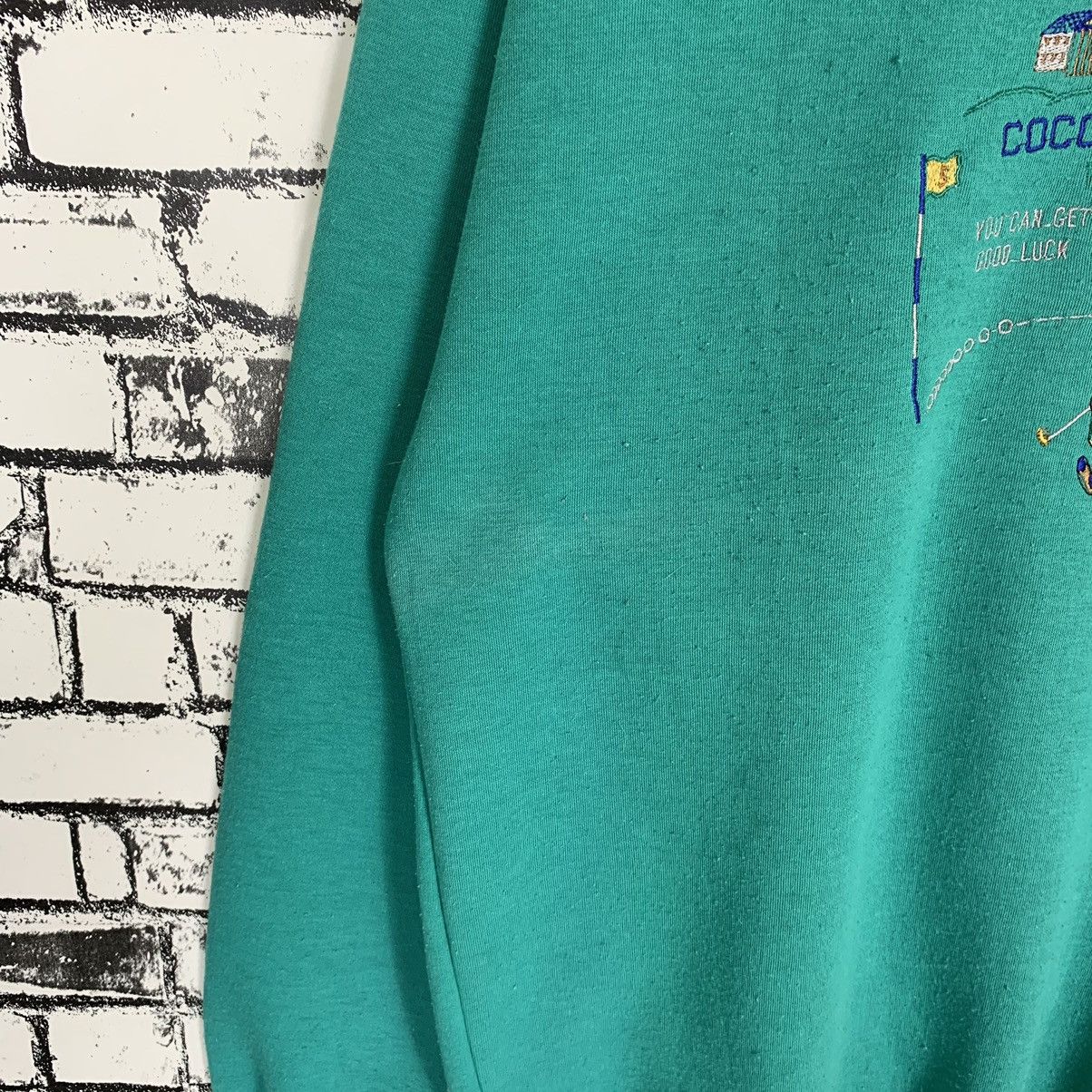 Vintage Vintage 90s Cocco Croco Designer Embroidered Sweatshirt Size US L / EU 52-54 / 3 - 5 Thumbnail