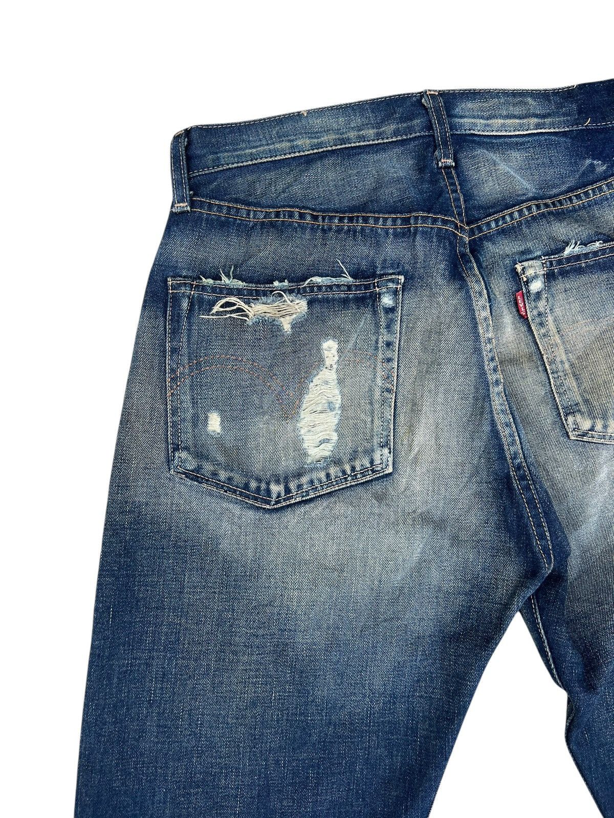 Levi's Vintage Clothing WW2 Model 2006 LVC Levi’s S501XX Big E Denim Selvedge Jeans Size US 31 - 16 Thumbnail