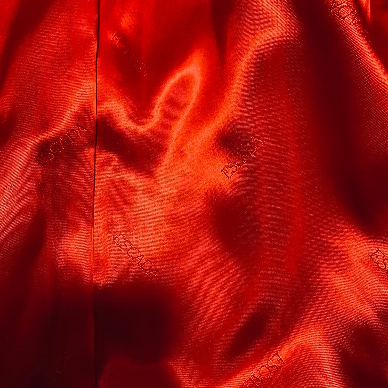 Escada Vintage 80s Escada Wool Blazer Coat Oversize Gold Button Red Size L / US 10 / IT 46 - 10 Thumbnail