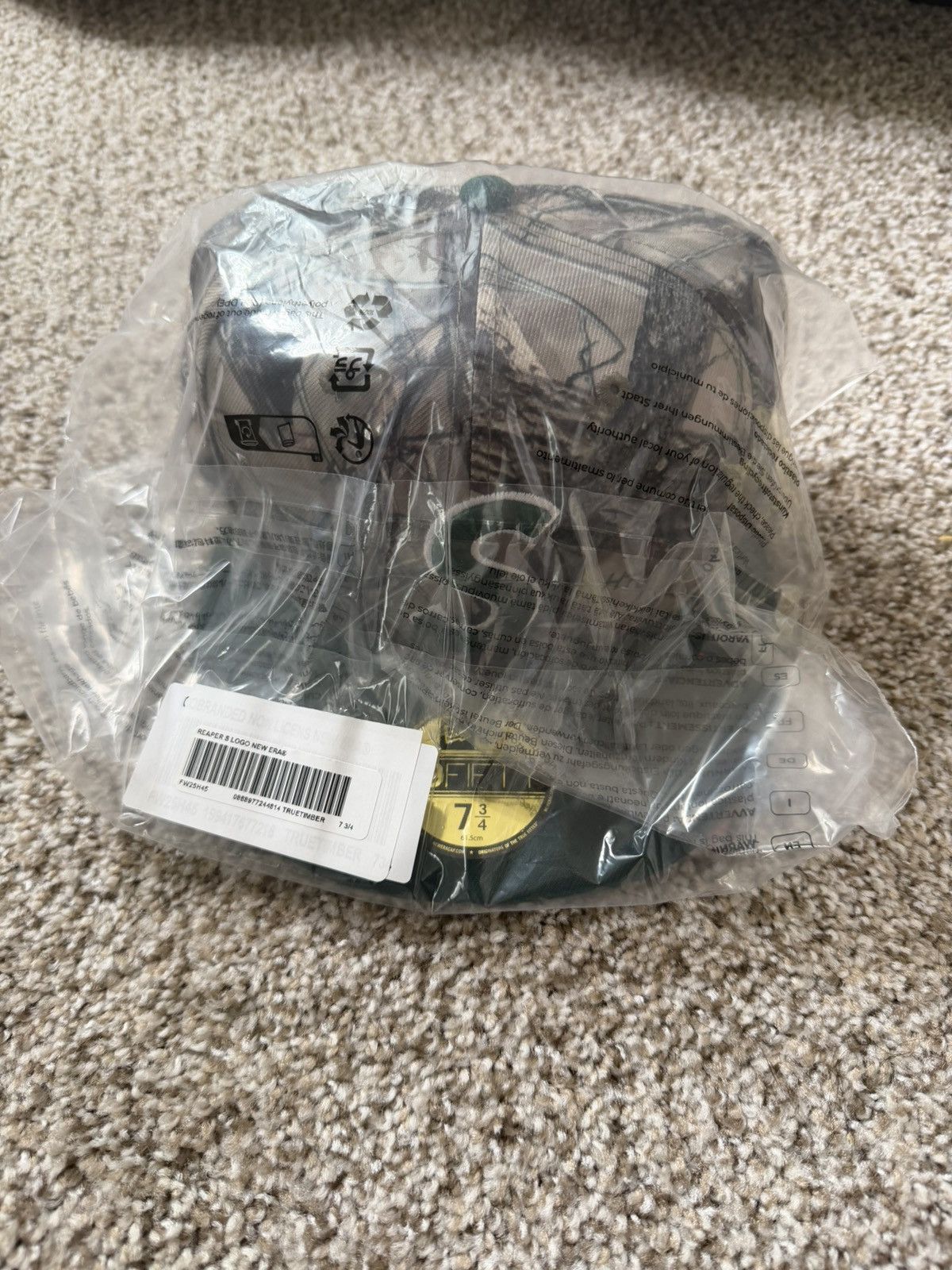 New Era × Supreme Supreme x New Era Reaper S Logo Fitted Hat Camo 7 3/4 Size ONE SIZE - 2 Thumbnail