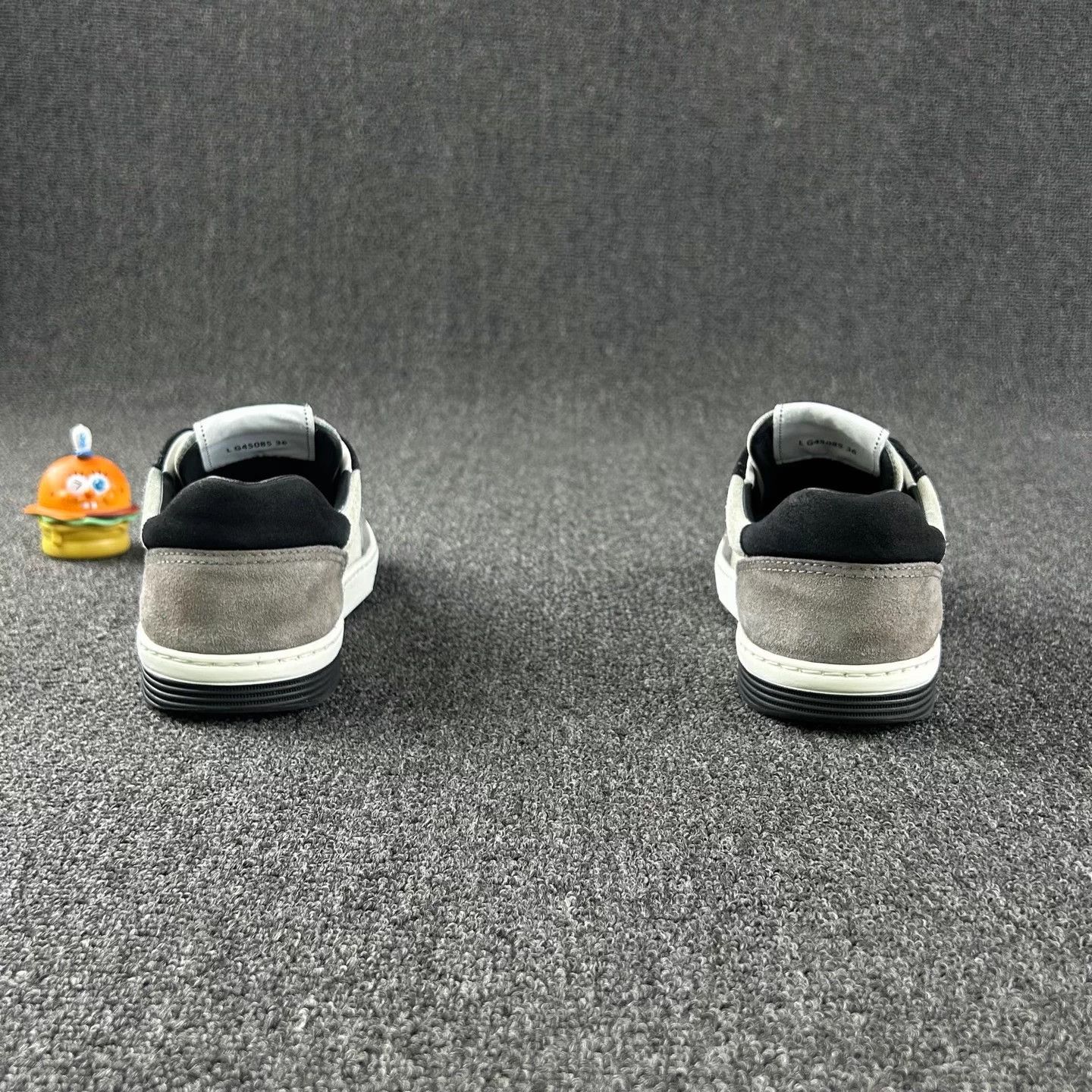 Chanel Chanel 24S Black/White/Gray suede paneled sneakers 36 Size US 5 / IT 35 - 5 Thumbnail