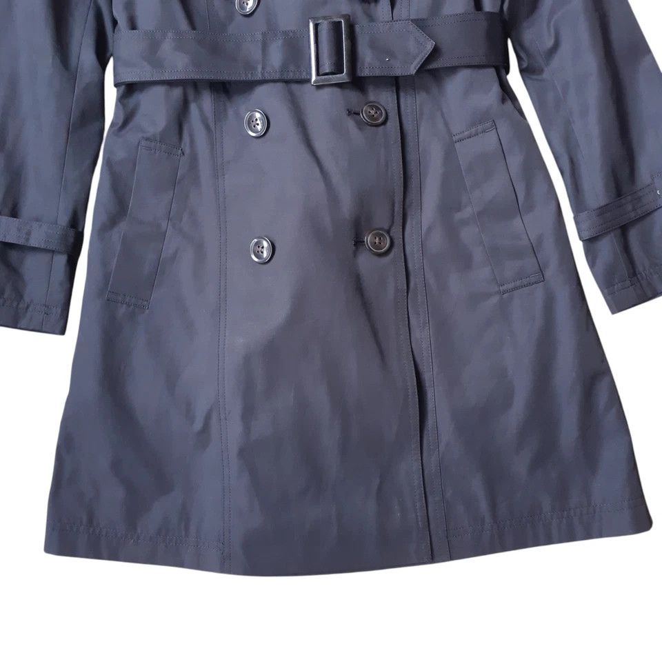 Dezert Dezert + Femme Trench Coat Jacket Women size 11AR Black Size S / US 4 / IT 40 - 5 Thumbnail