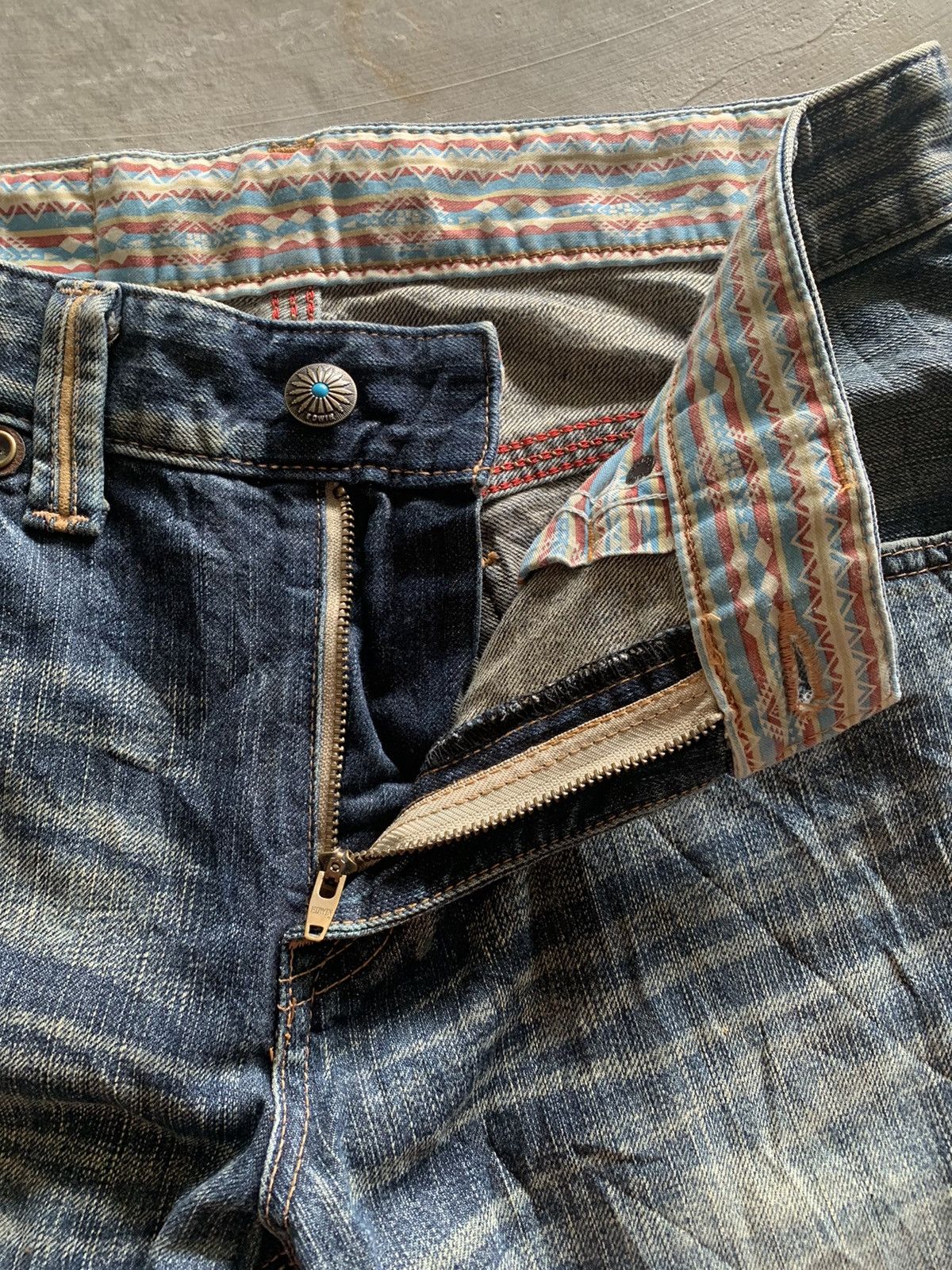 Edwin distressed flare vintage exclusive EDWIN jeans western style Size US 32 / EU 48 - 6 Thumbnail