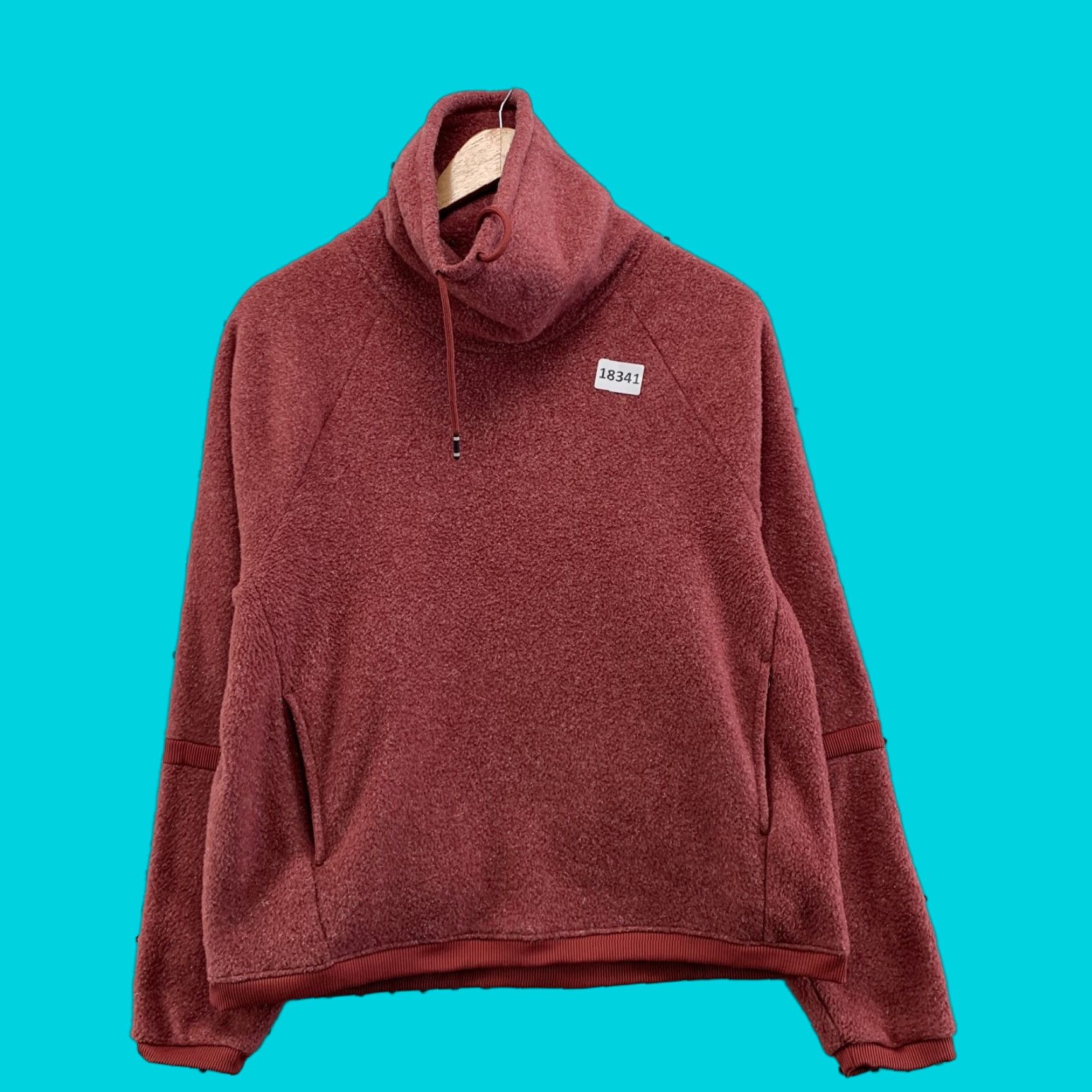 Nike Nike Cowl Neck Sweatshirt Womens Small Fits 21x23 Fleece Fuzzy Pullover Size S / US 4 / IT 40 - 1 Thumbnail