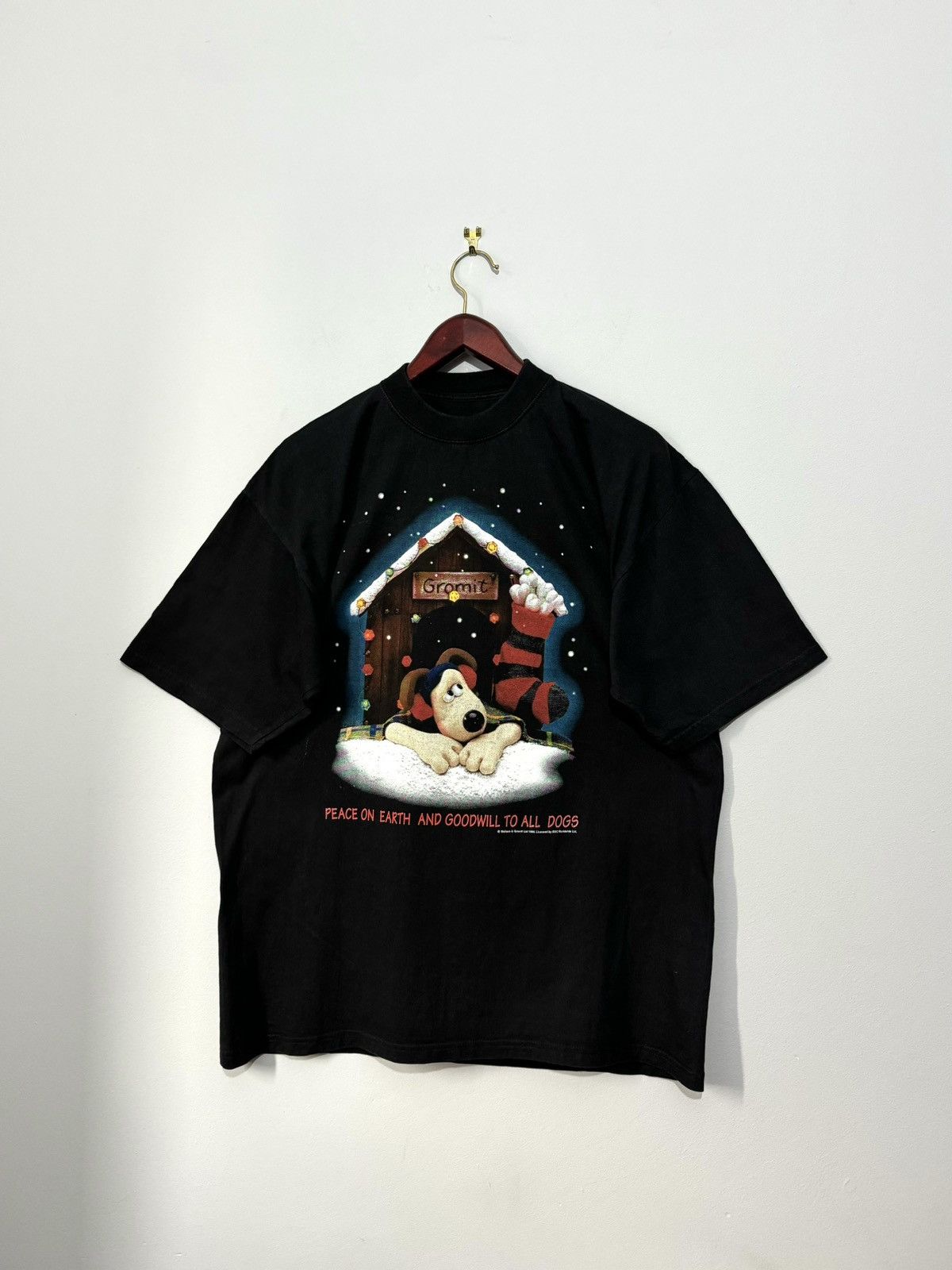 Vintage Vintage Wallace and Gromit Christmas 1989 Tshirt Grailed