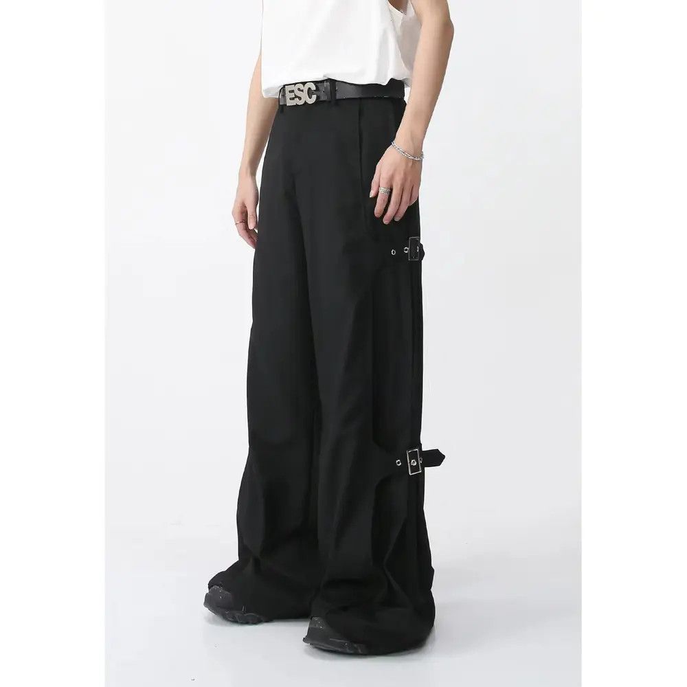 Japanese Brand × Jean Hip Hop Strappy Design Loose Casual Pants Size US 32 / EU 48 - 2 Thumbnail