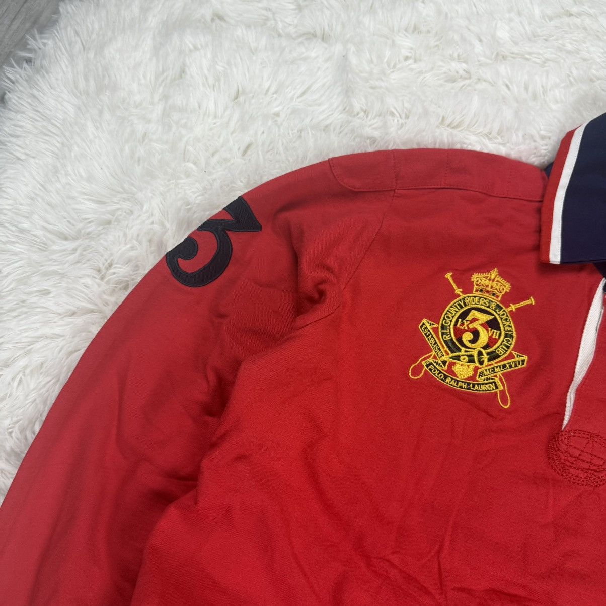 Vintage Polo Ralph Lauren Vintage Regby Sweatshirt 00s Old Money Size US M / EU 48-50 / 2 - 5 Thumbnail