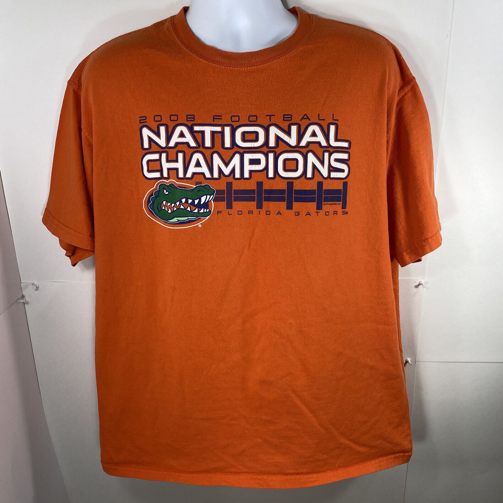 Majestic University Of Florida Gators XL 2008 National Champs T Shirt Size US XL / EU 56 / 4 - 1 Thumbnail