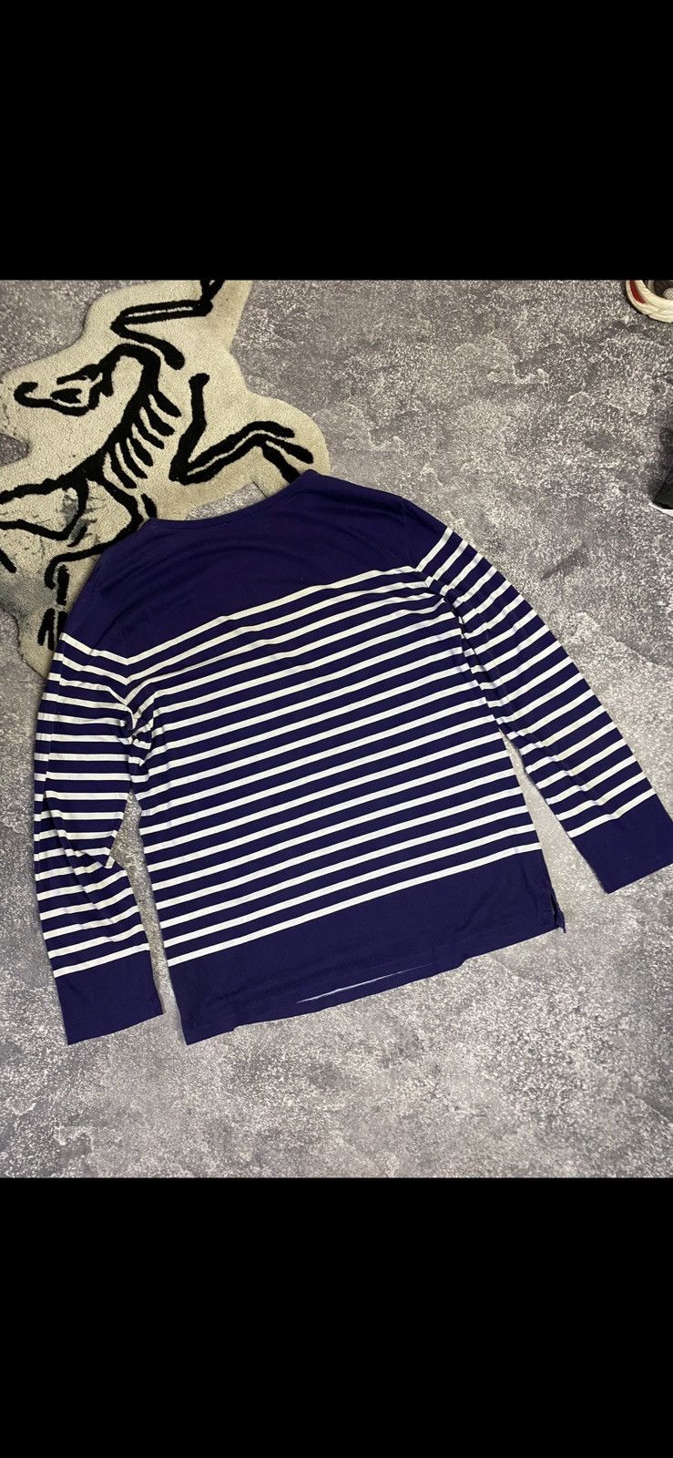 A.P.C. × Vintage Mens Vintage A.P.C Striped Long Sleeve T Shirt Tee Size US M / EU 48-50 / 2 - 9 Thumbnail