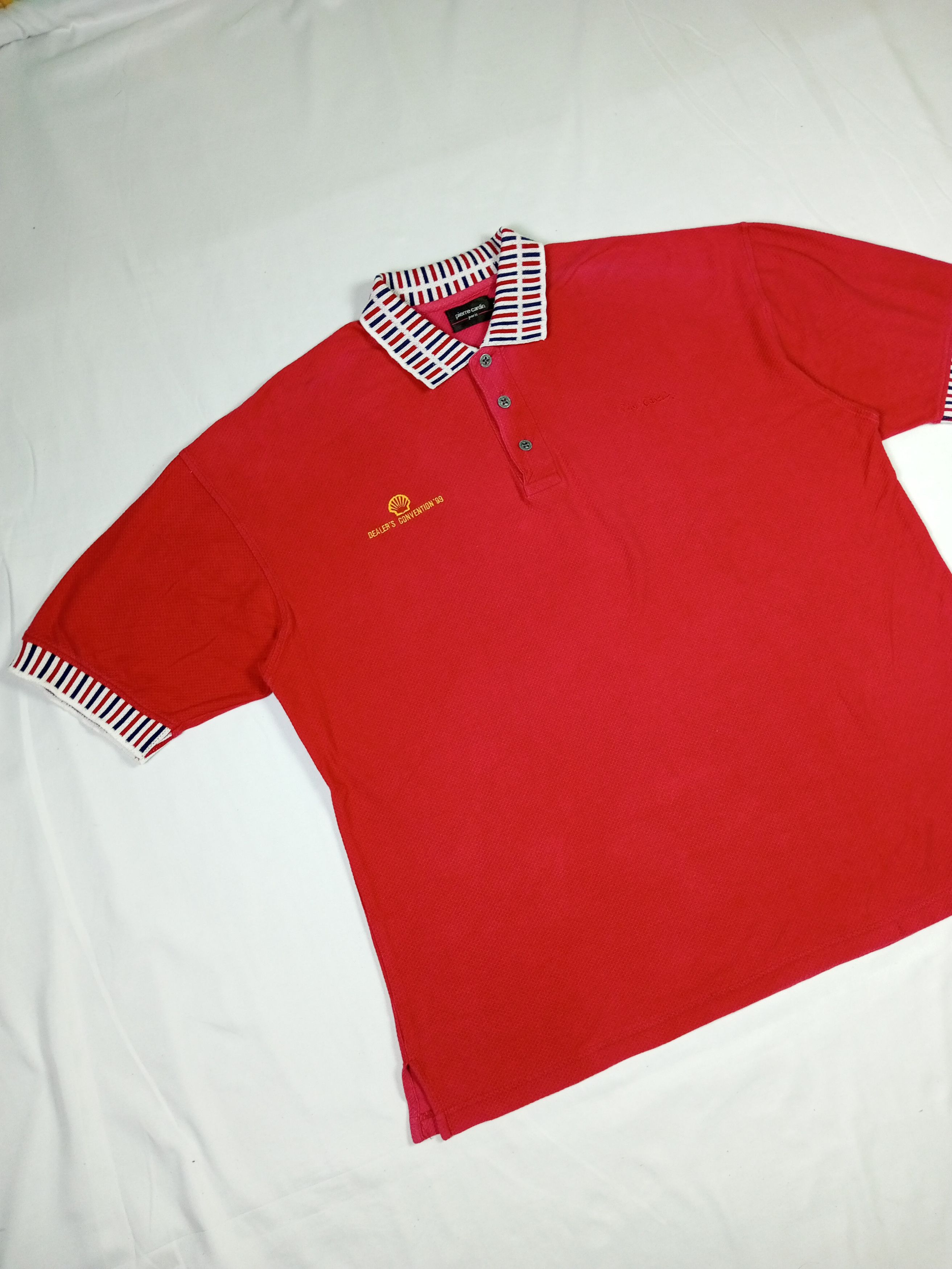 Pierre Cardin × Vintage Vtg 90's pierre cardin polo shirt Shell dealer convention 99 Size US XL / EU 56 / 4 - 3 Thumbnail