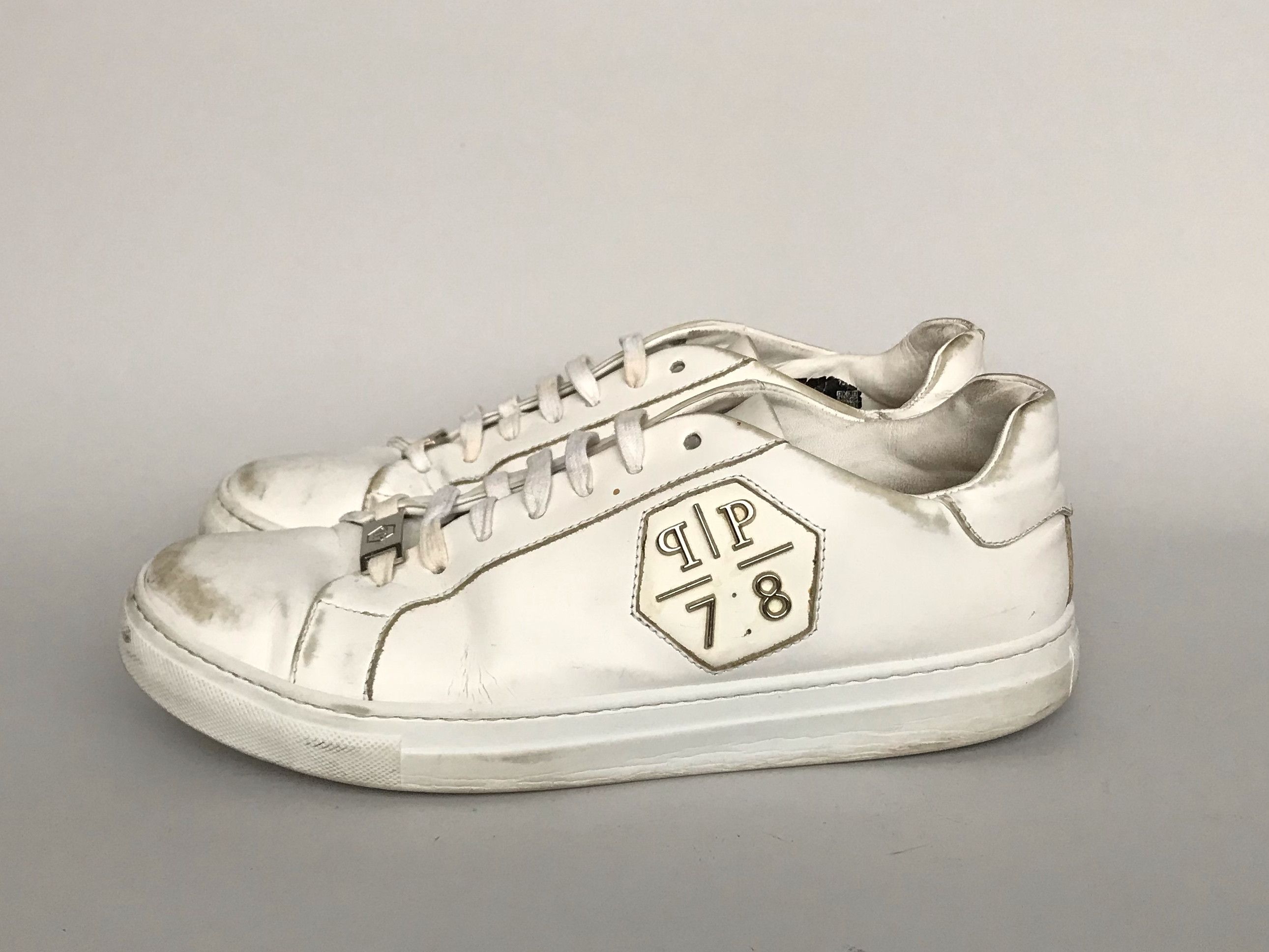 Philipp Plein PHILIPP PLEIN SIMPSON SKULL AND CROSSBONES SNEAKERS Size US 9 / EU 42 - 1 Thumbnail