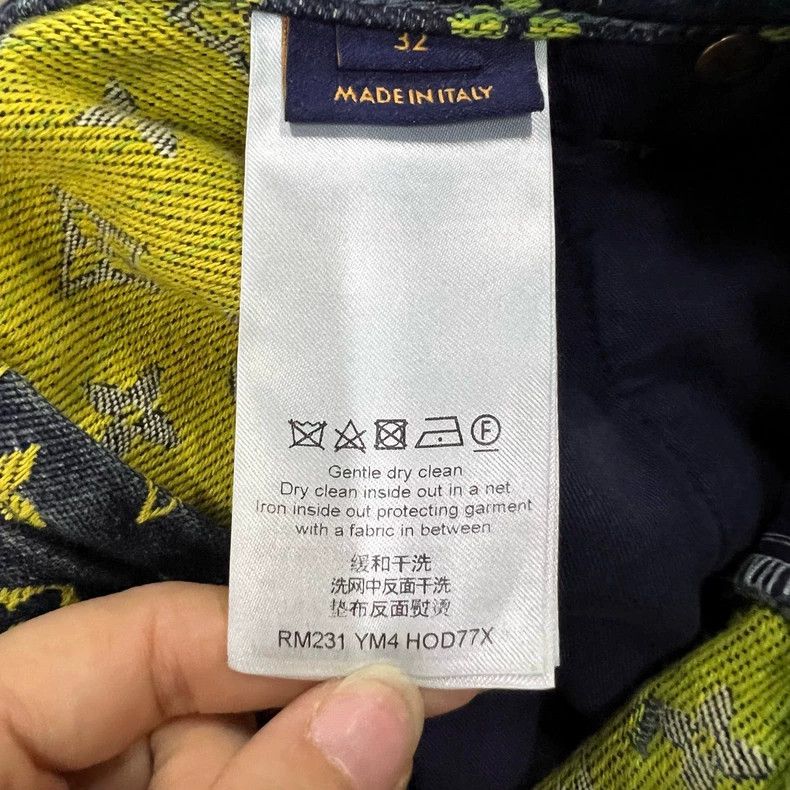 Louis Vuitton Louis Vuitton Gradient colored presbyopic denim shorts 2501 Size US 32 / EU 48 - 4 Thumbnail
