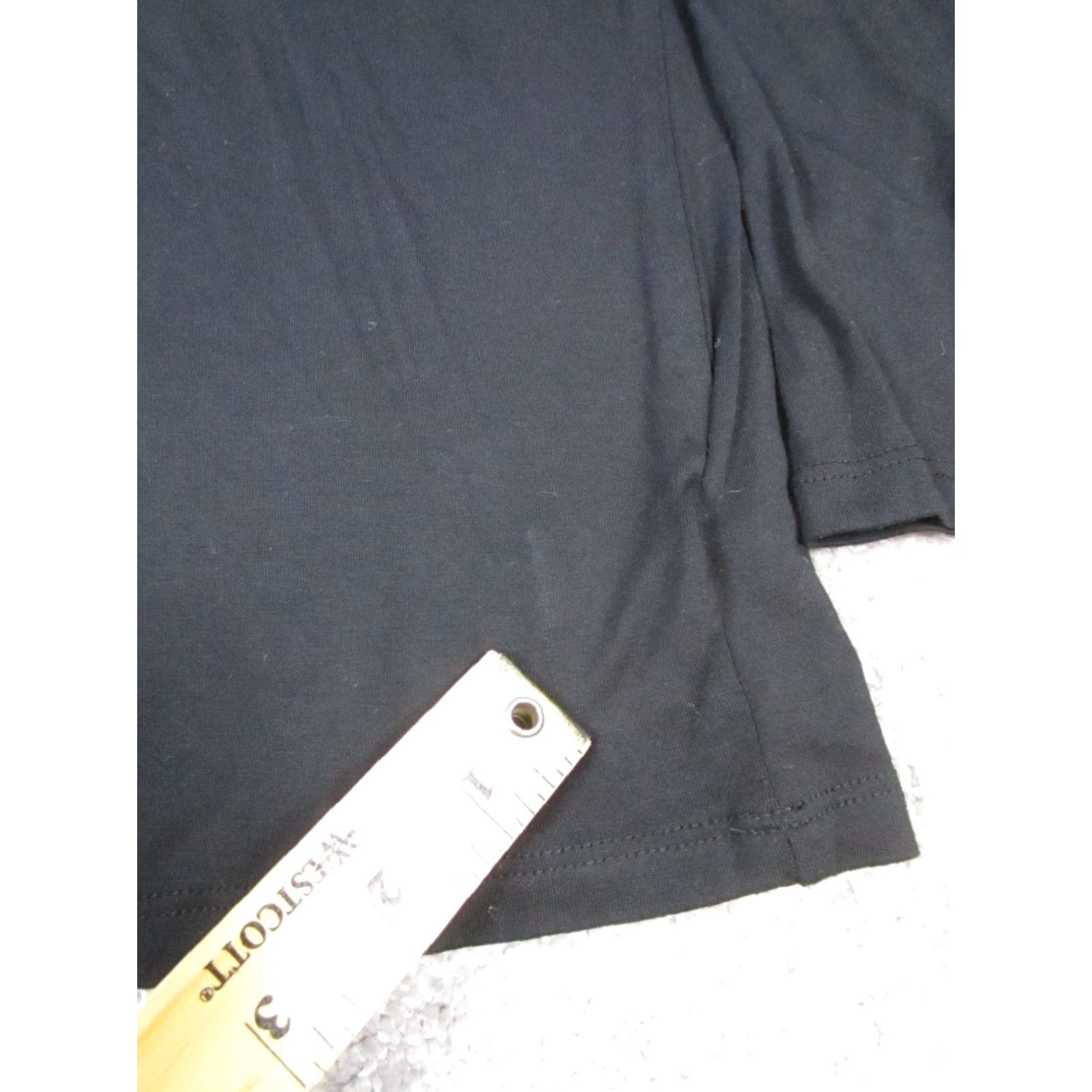 Michael Kors MICHAEL KORS Black Blouse Womens Petite Medium Long Sleeve Round Neck Pullover Solid Size M / US 6-8 / IT 42-44 - 6 Thumbnail
