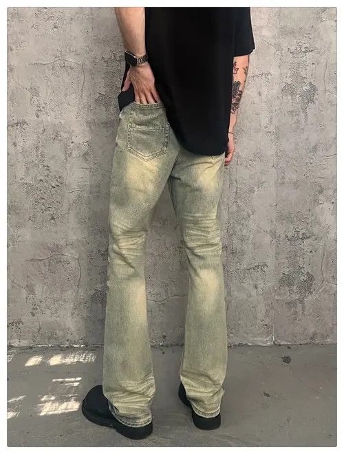 VIBE punk washed faded grunge flared jeans Size US 32 / EU 48 - 5 Thumbnail