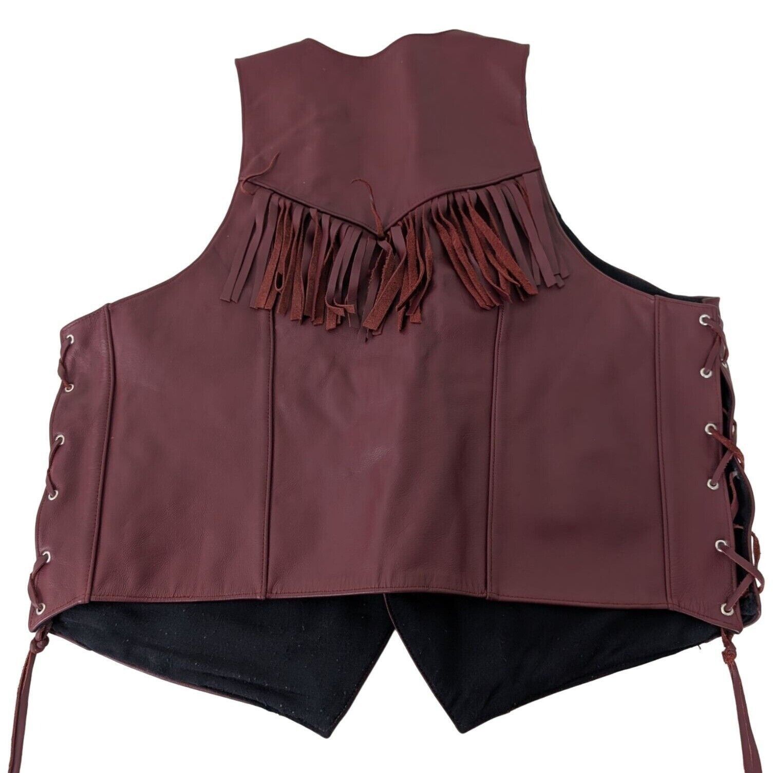 Designer Genuine Leather Fringe Vest Womens Size Medium Size M / US 6-8 / IT 42-44 - 7 Thumbnail