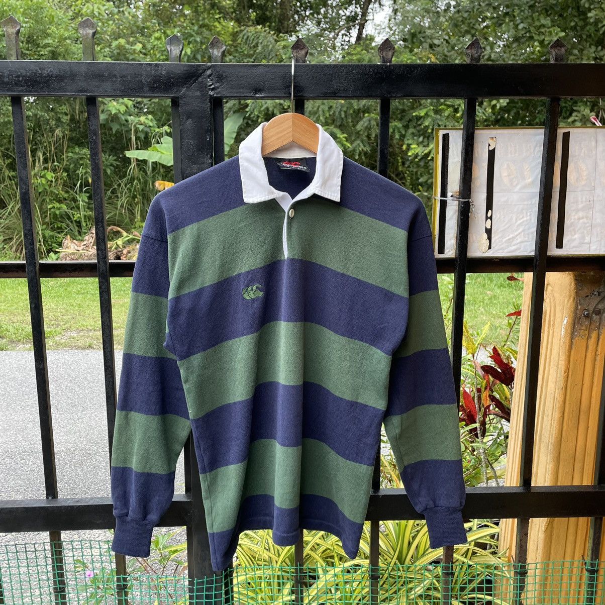 Canterbury of New Zealand 🔥Vitage Canterbury Two Tone Striped Polos Rugby Shirts Size US S / EU 44-46 / 1 - 1 Thumbnail