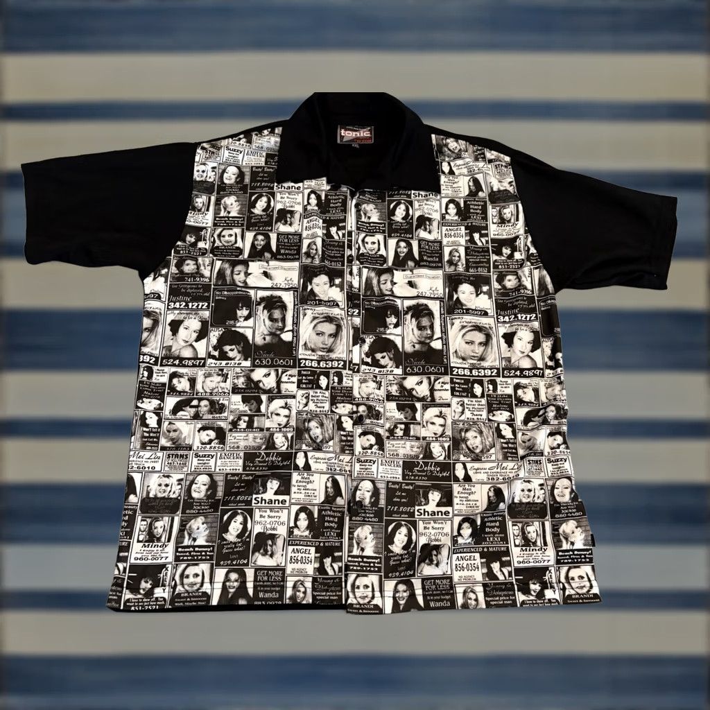 Vintage VINTAGE BC Ethic Button-Up Shirt Mens 2XL Black Short Sleeve Polyester Size US XXL / EU 58 / 5 - 1 Thumbnail