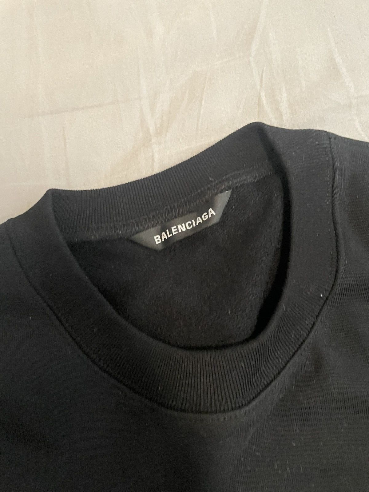 Balenciaga Balenciaga Balck Crewneck XL Size US XL / EU 56 / 4 - 2 Thumbnail