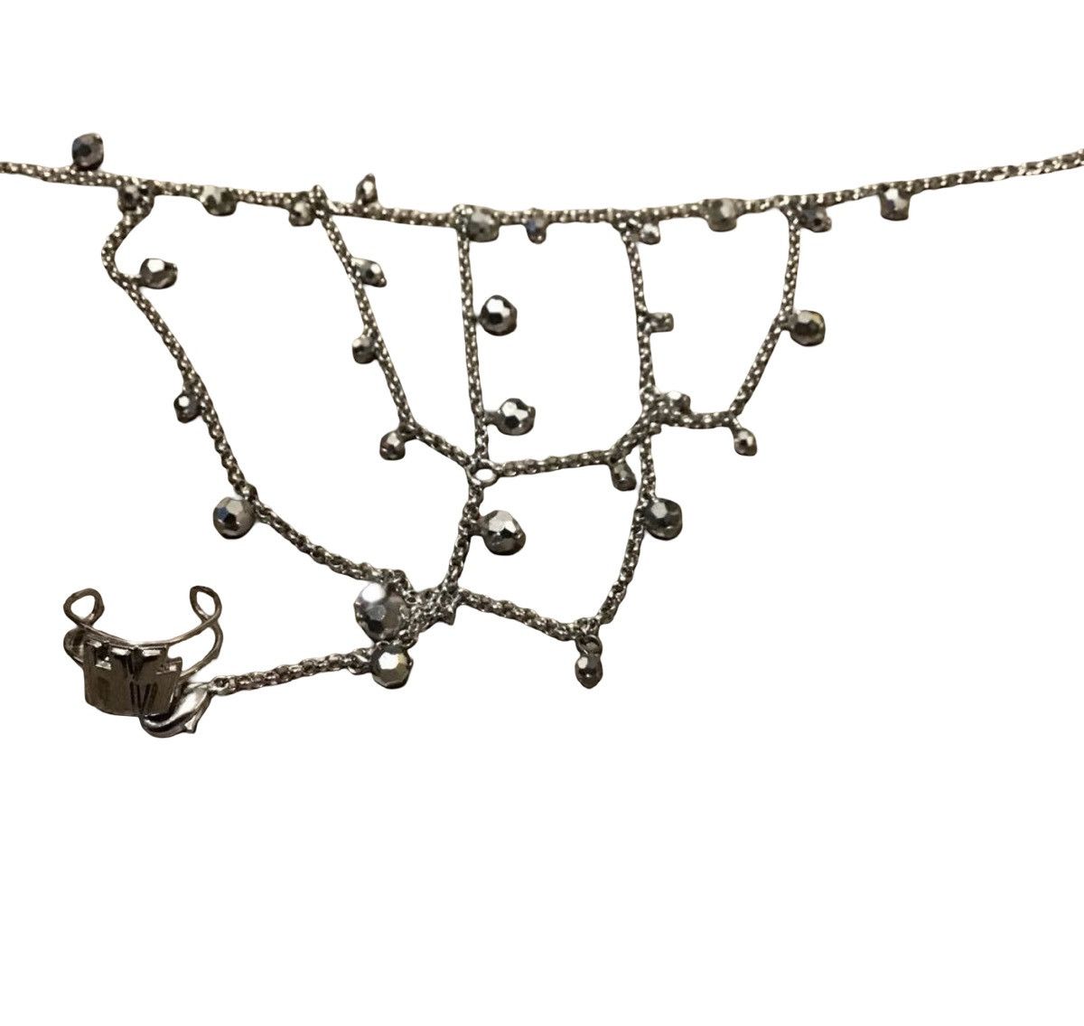Hysteric Glamour Hysteric Glamour Beaded Mesh Anklet-Integrated HG Logo Ring Size ONE SIZE - 3 Thumbnail