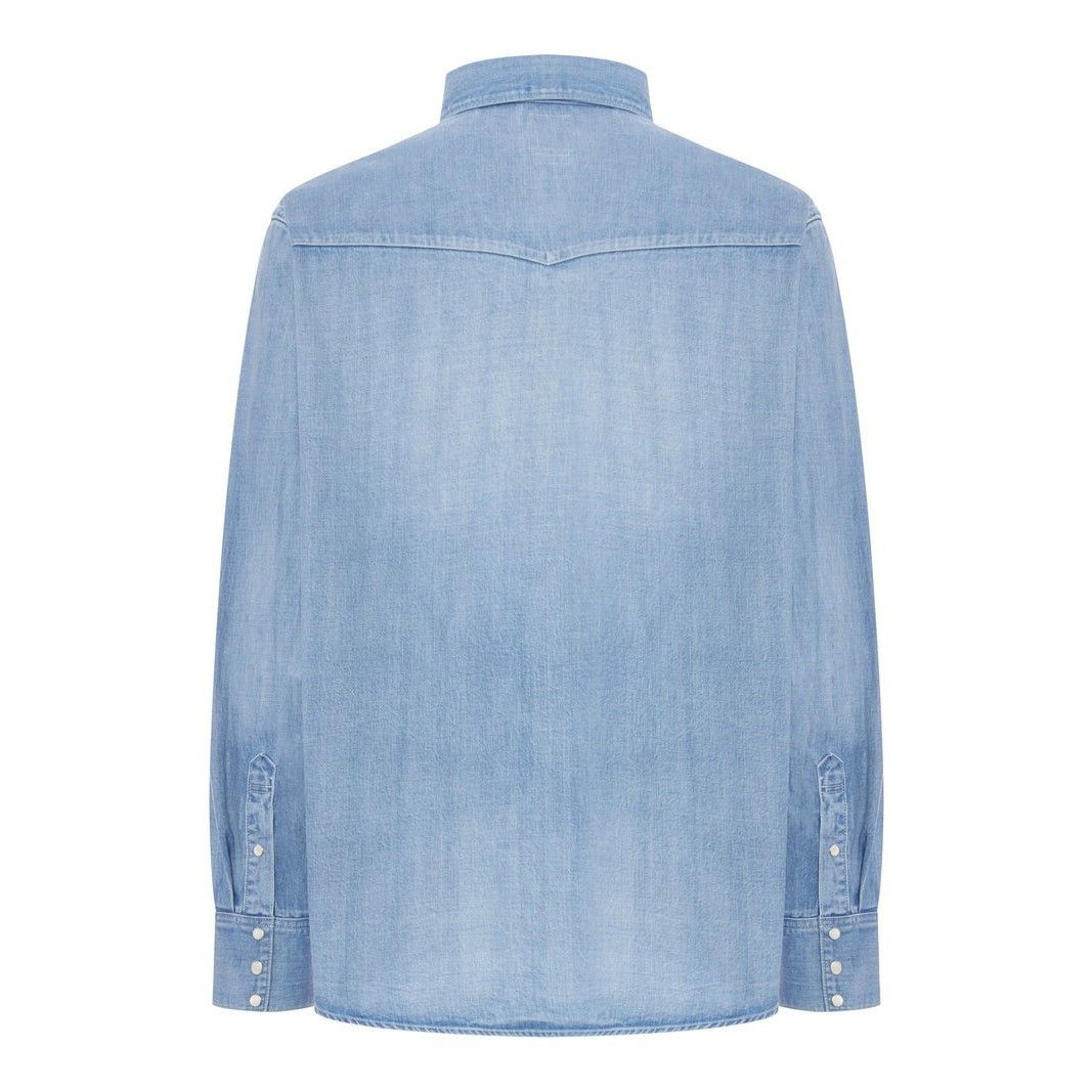 Visvim VISVIM Blue Denim Shirt New & Authentic (Men's size:M;) Size US M / EU 48-50 / 2 - 2 Thumbnail