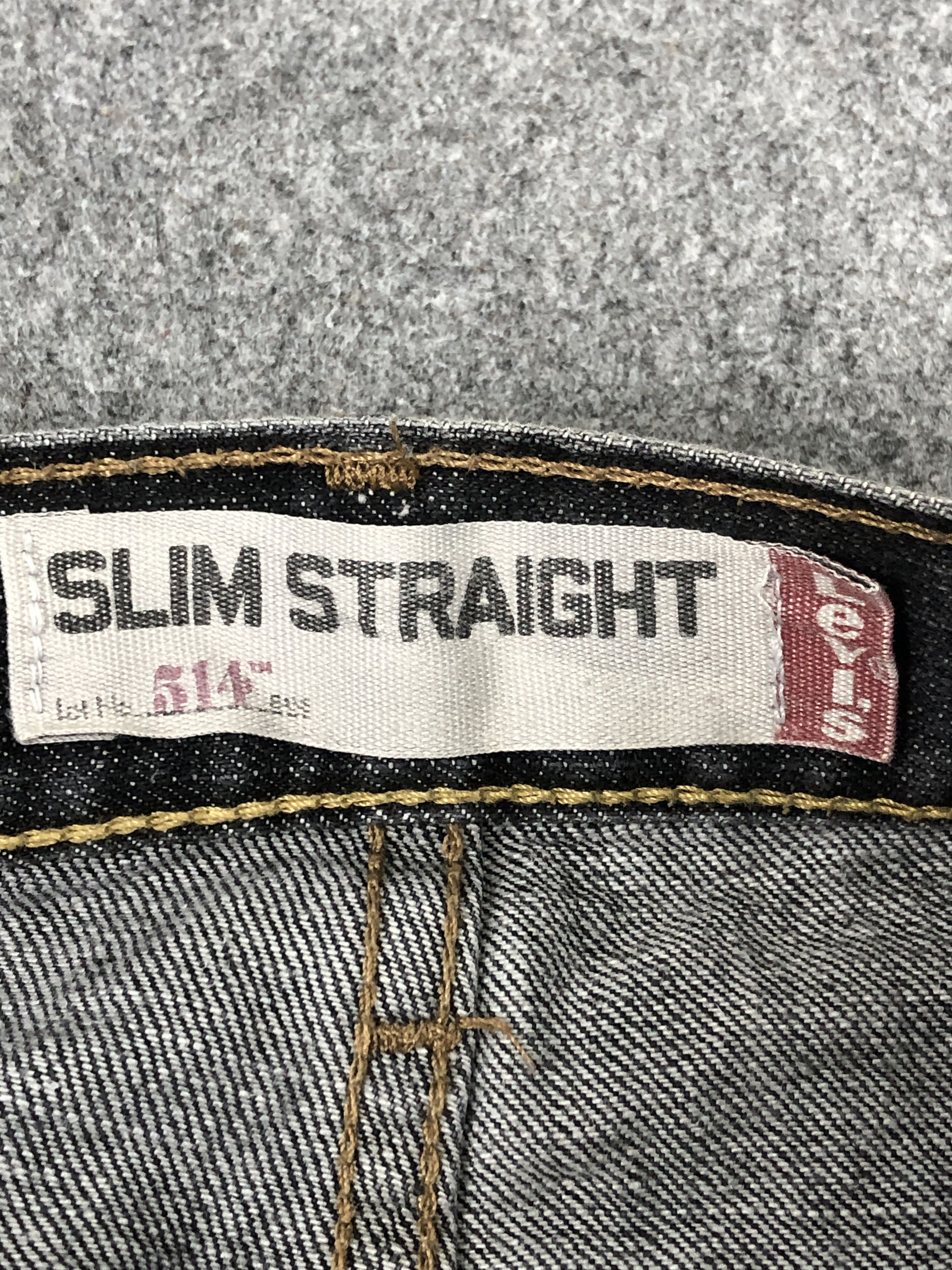 Levi's Distressed Vintage Levis 514 Black Jeans DP2367 Size US 36 / EU 52 - 13 Thumbnail