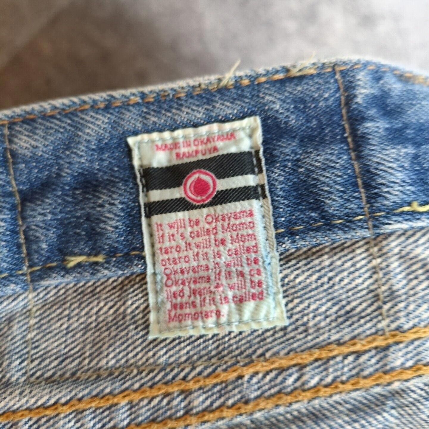 Momotaro Jeans Momotarou Jeans Pants Japan Denim Zipper Selvedge Distressed Size US 32 / EU 48 - 9 Thumbnail