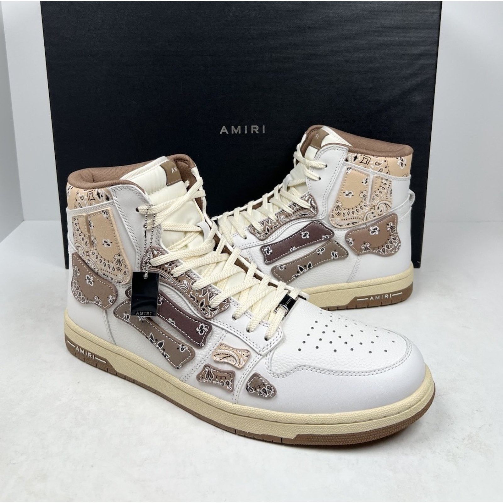 Amiri Size 47EU/14US - Amiri Skel Top Hi Bandana NEW Size US 14 / EU 47 - 2 Thumbnail
