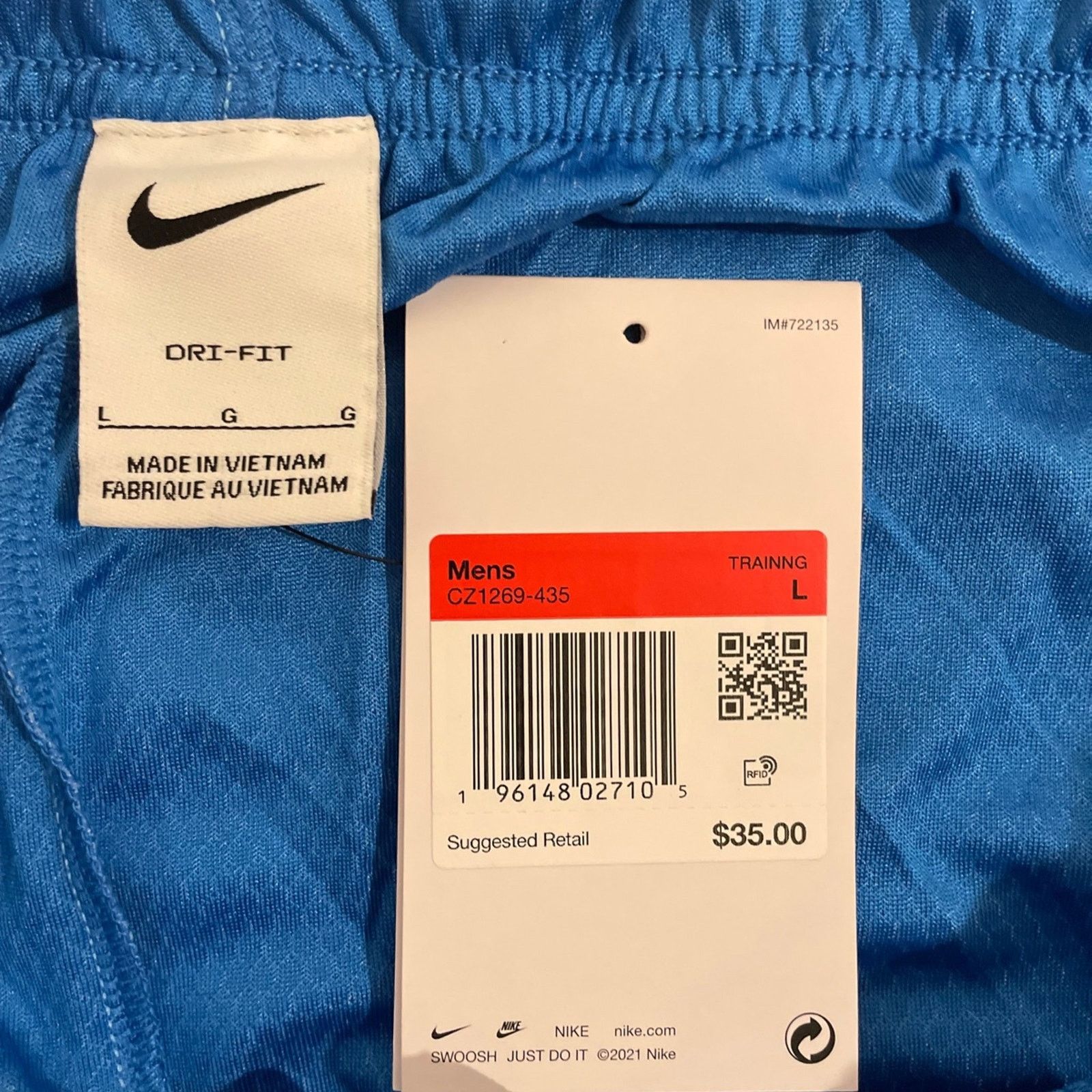 Nike Blue Nike Dri-Fit Shorts- Men’s Large Size US 36 / EU 52 - 5 Thumbnail