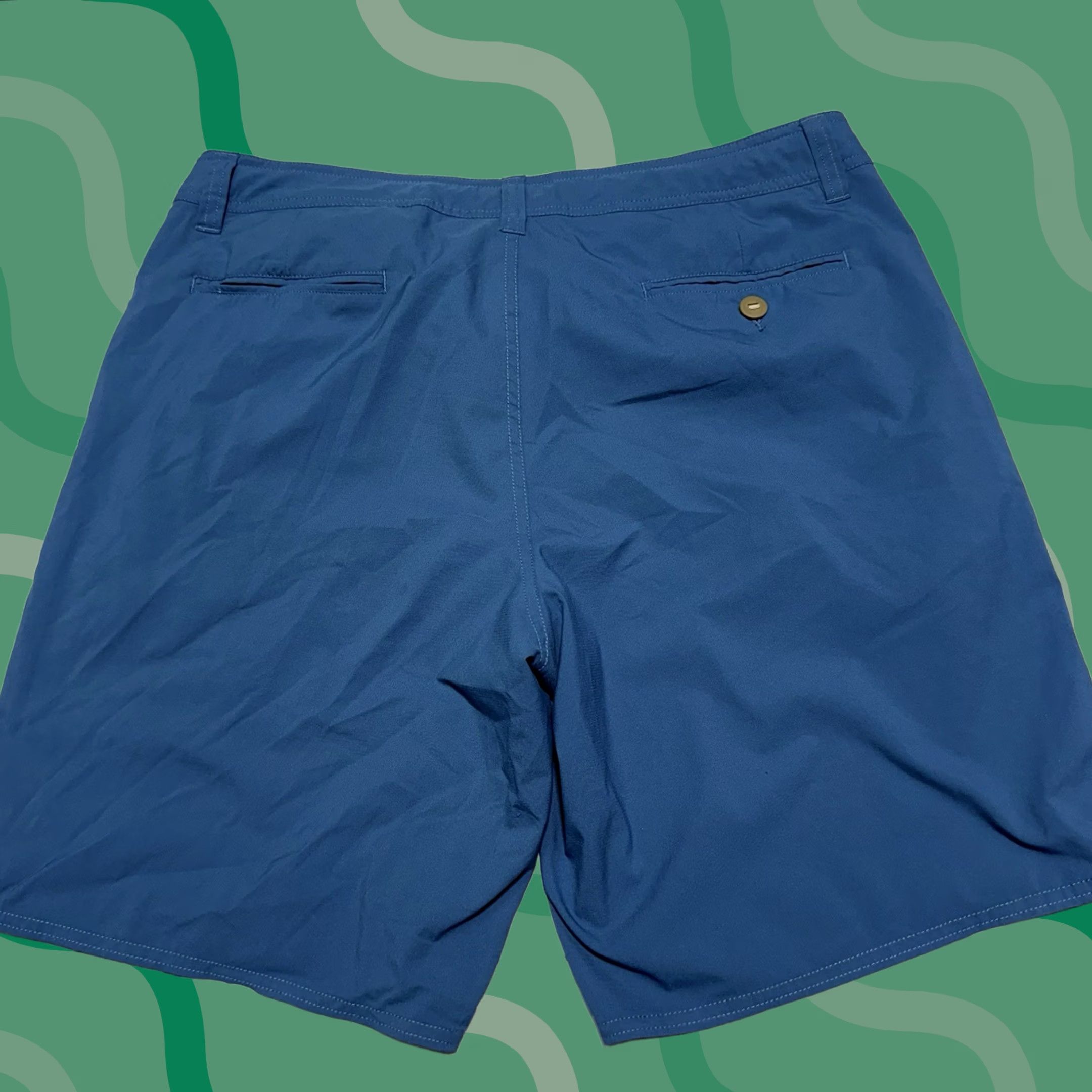 Patagonia Patagonia Shorts 36 Blue Hybrid Board Surf Swim Beach Quick Dry Pockets Drawstring Men's Bottom Board Shorts Size US 36 / EU 52 - 1 Thumbnail